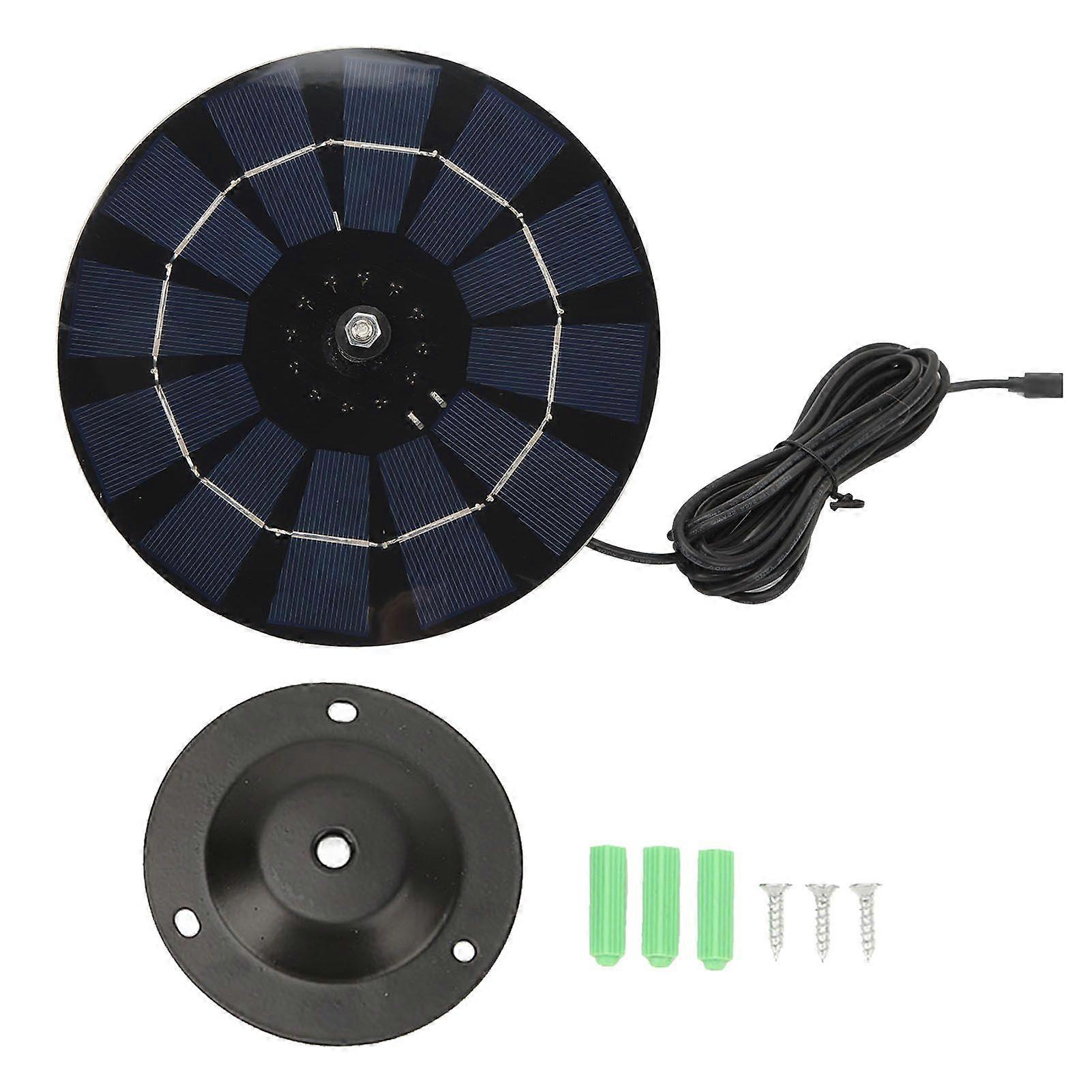 Outdoor Camera Solar Panel 5W Round with Bracket