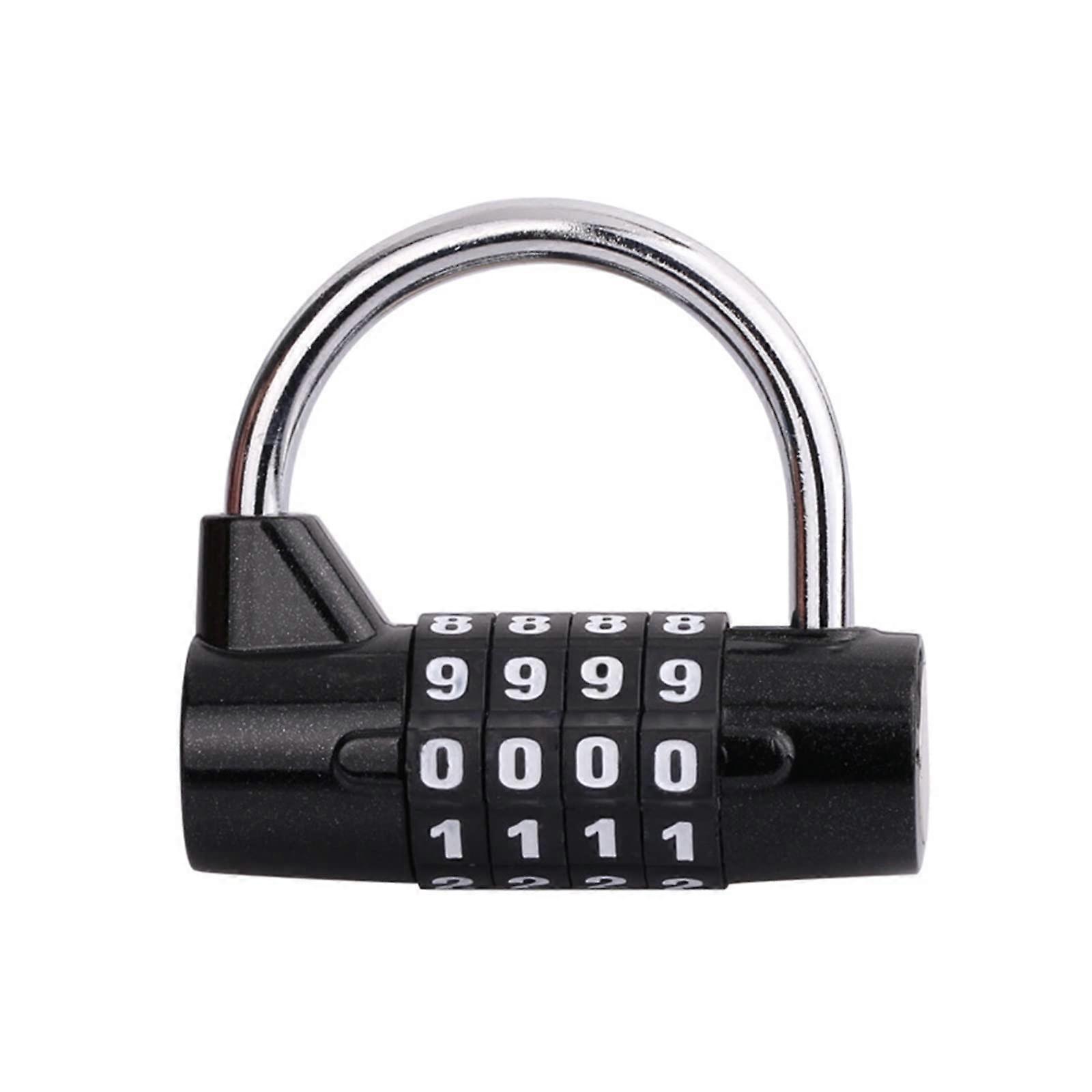 Combination Padlocks Zinc Alloy Security Lock with 4 Digit Code, 5 Color Options, Durable Design for Outdoor Use