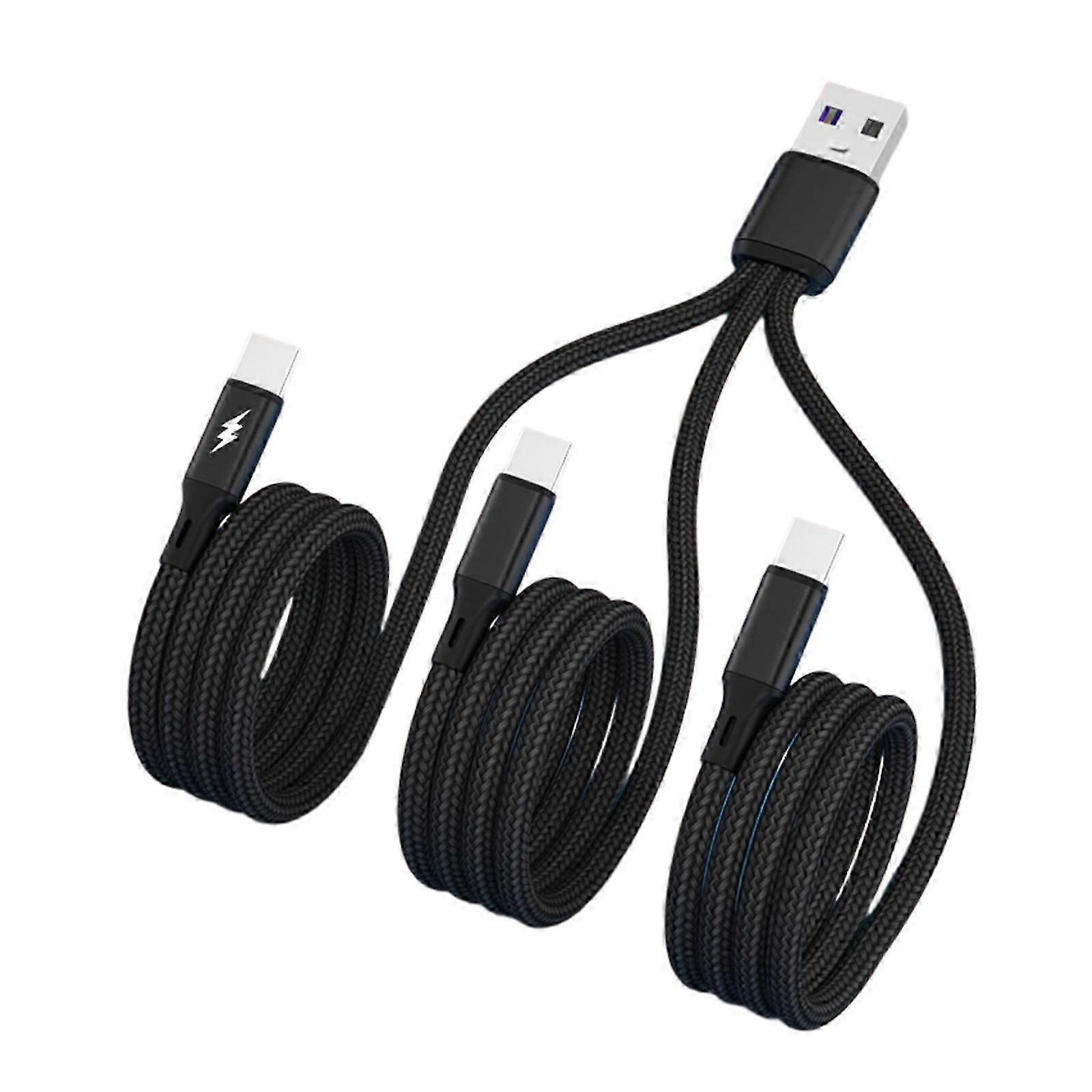 Cabo multicarregador atualizado 3 em 1 tipo C / cabo de carregamento micro USB para telefones