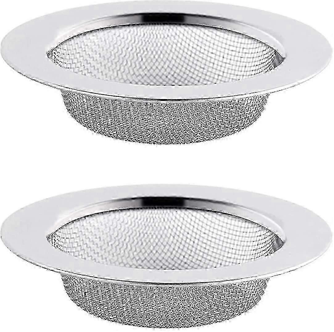 2pcs 11.5cm Stainless Steel Kitchen Sink Drain Strainer