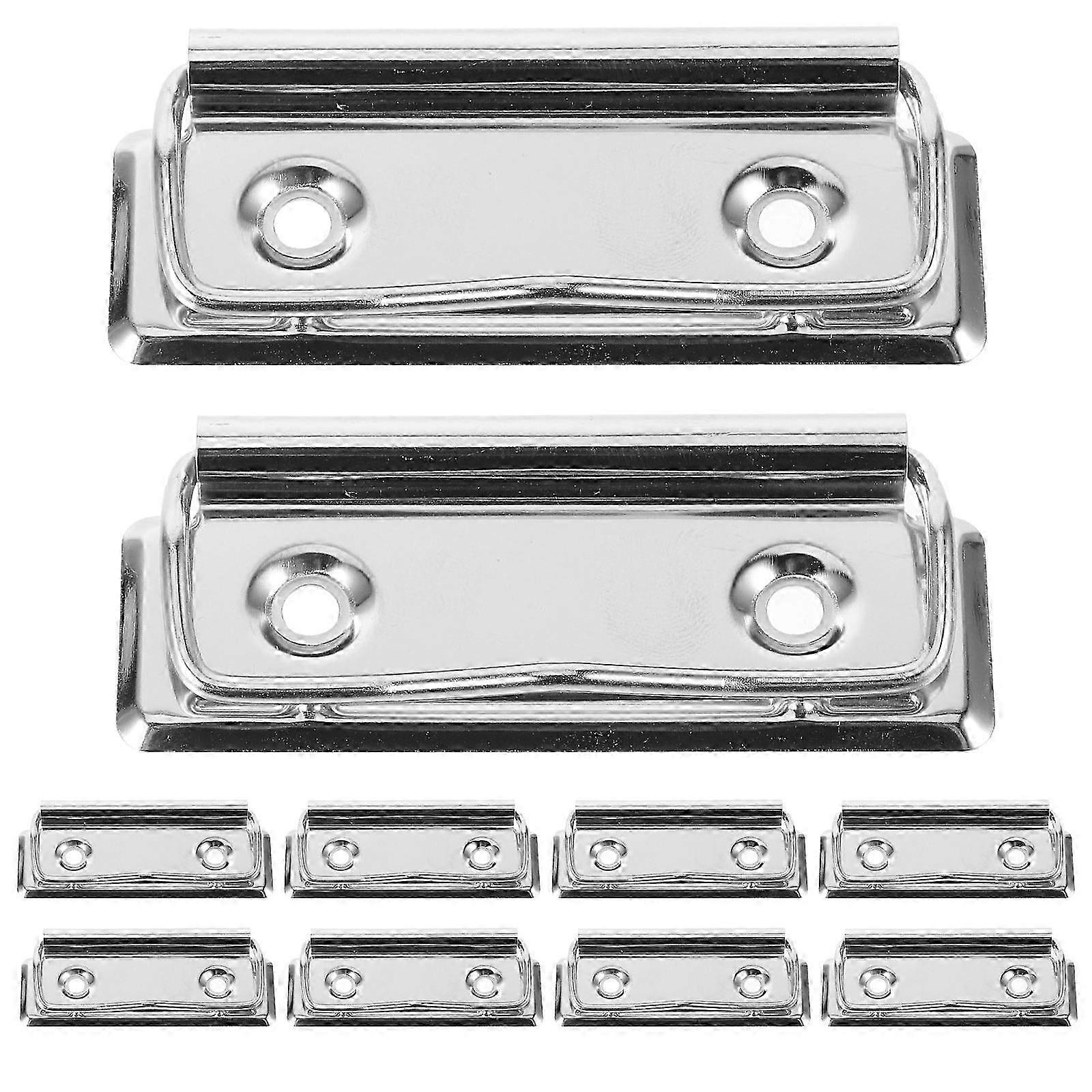 Clamp For Office Clipboards Metal Writing Board Clips 7.00X3.00X0.80cm Clamping Menus 10Pcs