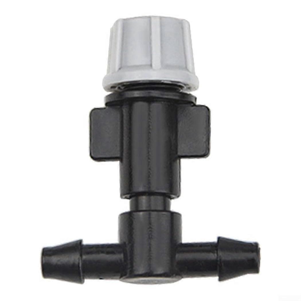 50 Pieces Adjustable Watering Dripper Mist Nozzle Sprinkler Atomizing Nozzle T Joints for Home Garden Plant Irrigation Systems
