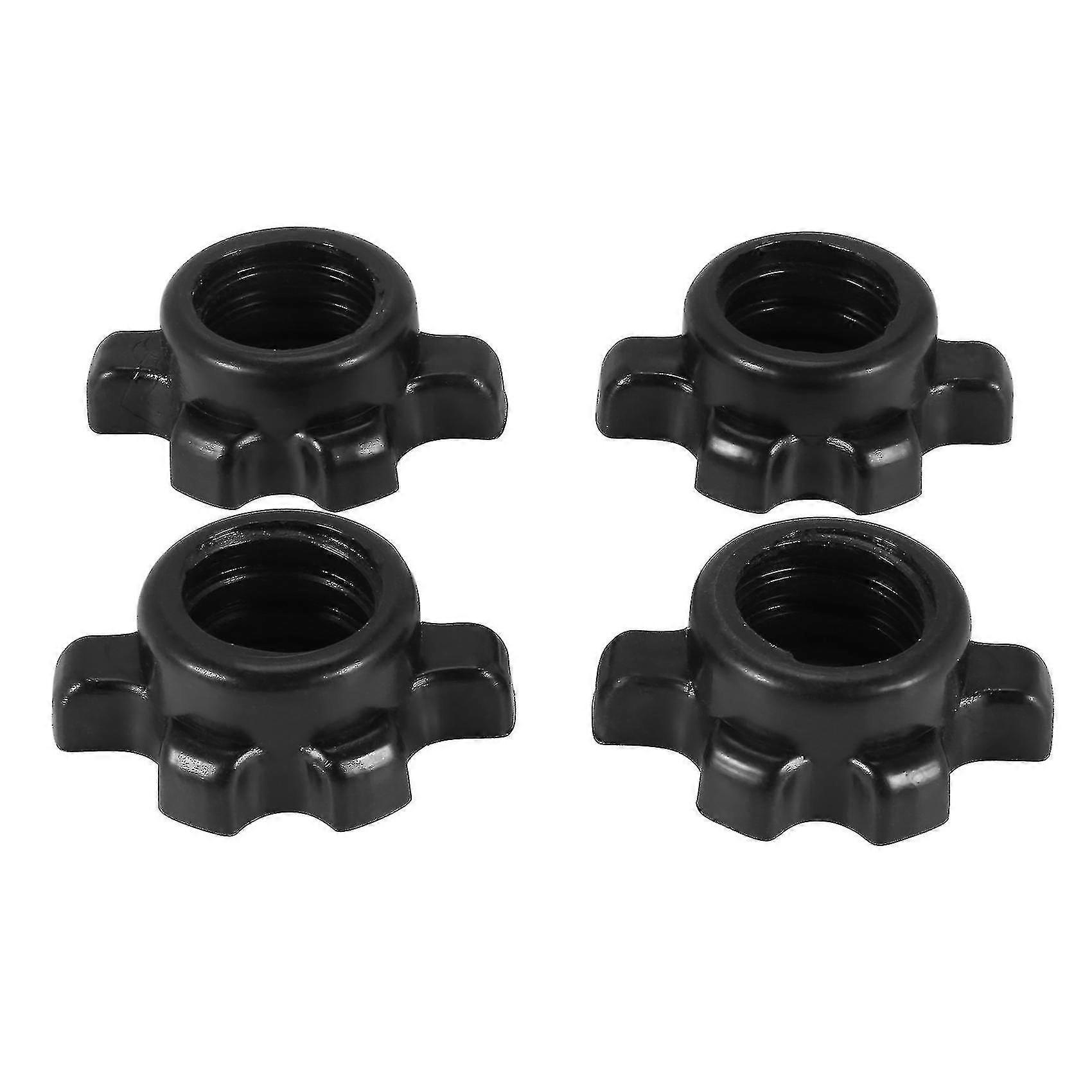 Dumbbell bar nuts and barbell rotating screw clamps, 4-piece set, easy to install, durable and practical