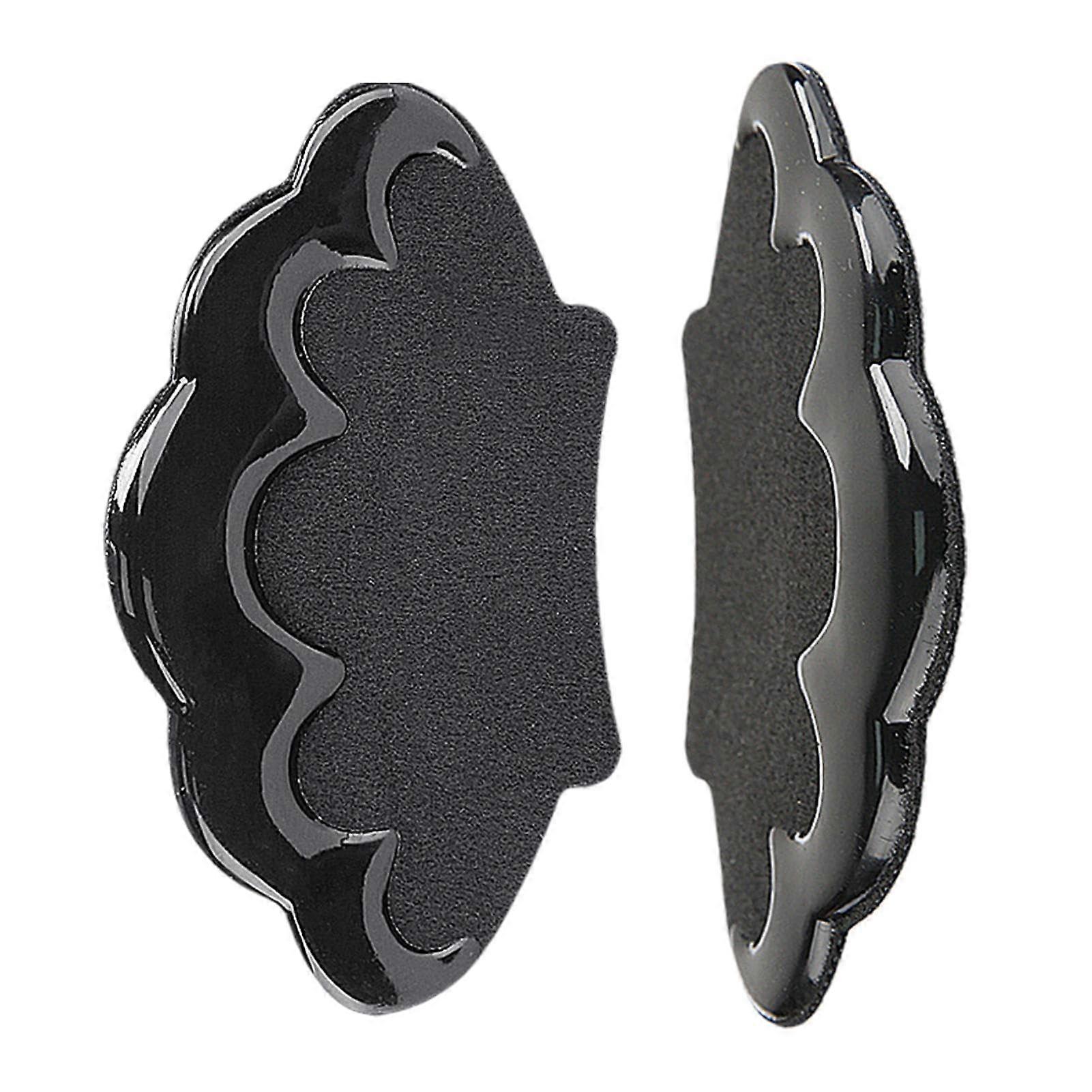 Selfadhesive heel pads, shoe heel inserts, 1 pair, black.