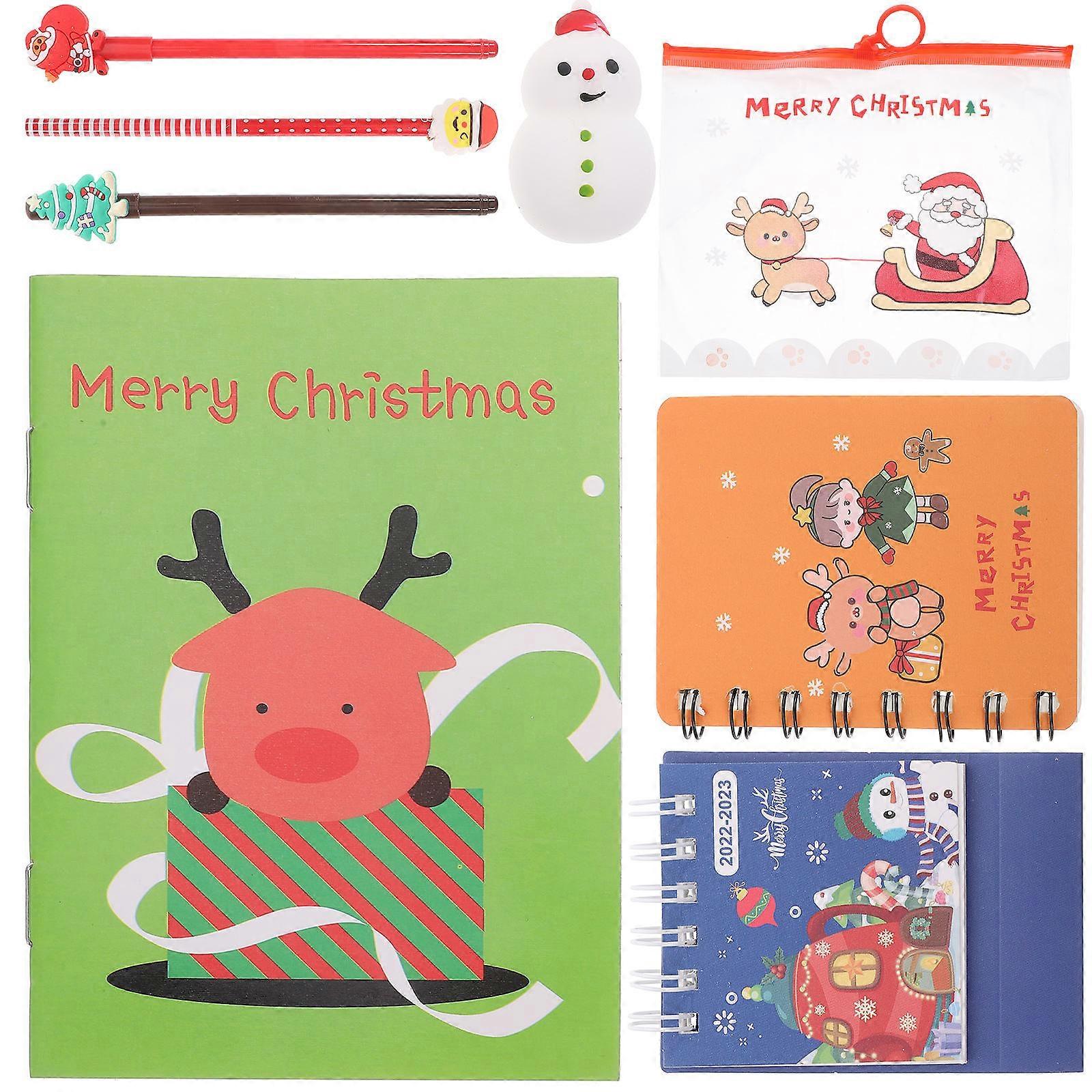 סט ציוד נייר מכתבים נושא חג המולד אידיאלי לתלמידים פעילויות לימוד ציור 21X16.5X5 ס"מ צבע מגוון 1 סט