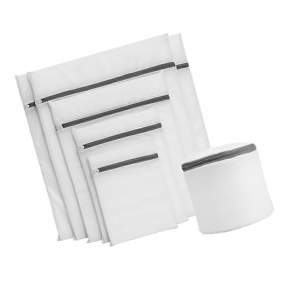 Delicate Laundry Bags For Washing Machine Suitable For All Users Stylish White 60X60CM Practical 1 Set 6Pcs