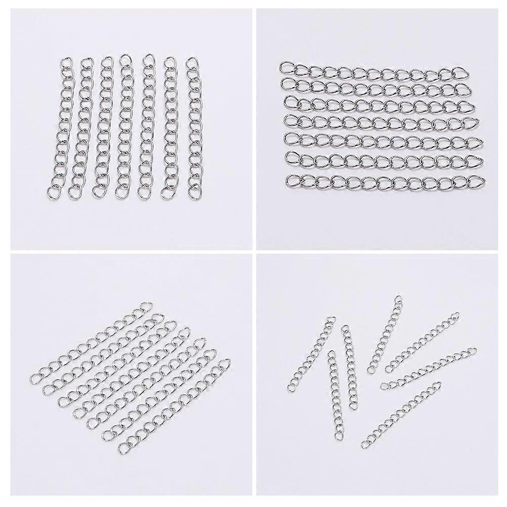 a refined and professional product description based on your input:
**100pcs Stainless Steel Necklace Extension Chains – Durable DIY Jewelry