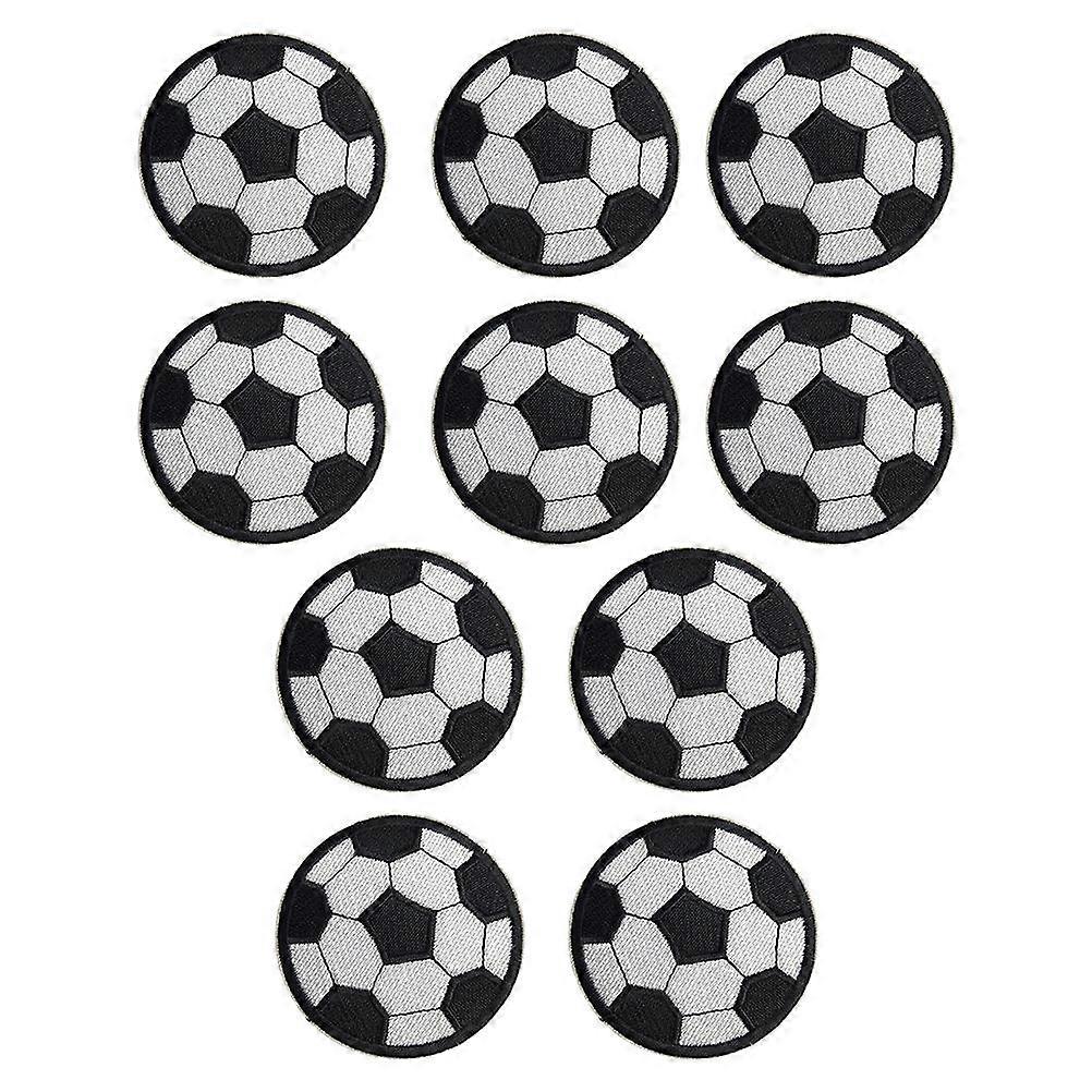 Multi Color Football Shape Sew On Appliques For Pillows And Cushions Designed For Craft Enthusiasts 20Set