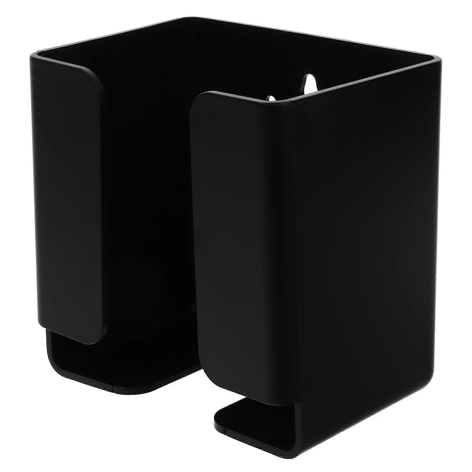 Wall Mount Remote Control Holder for Car Accessories Storage in Black ABS Material