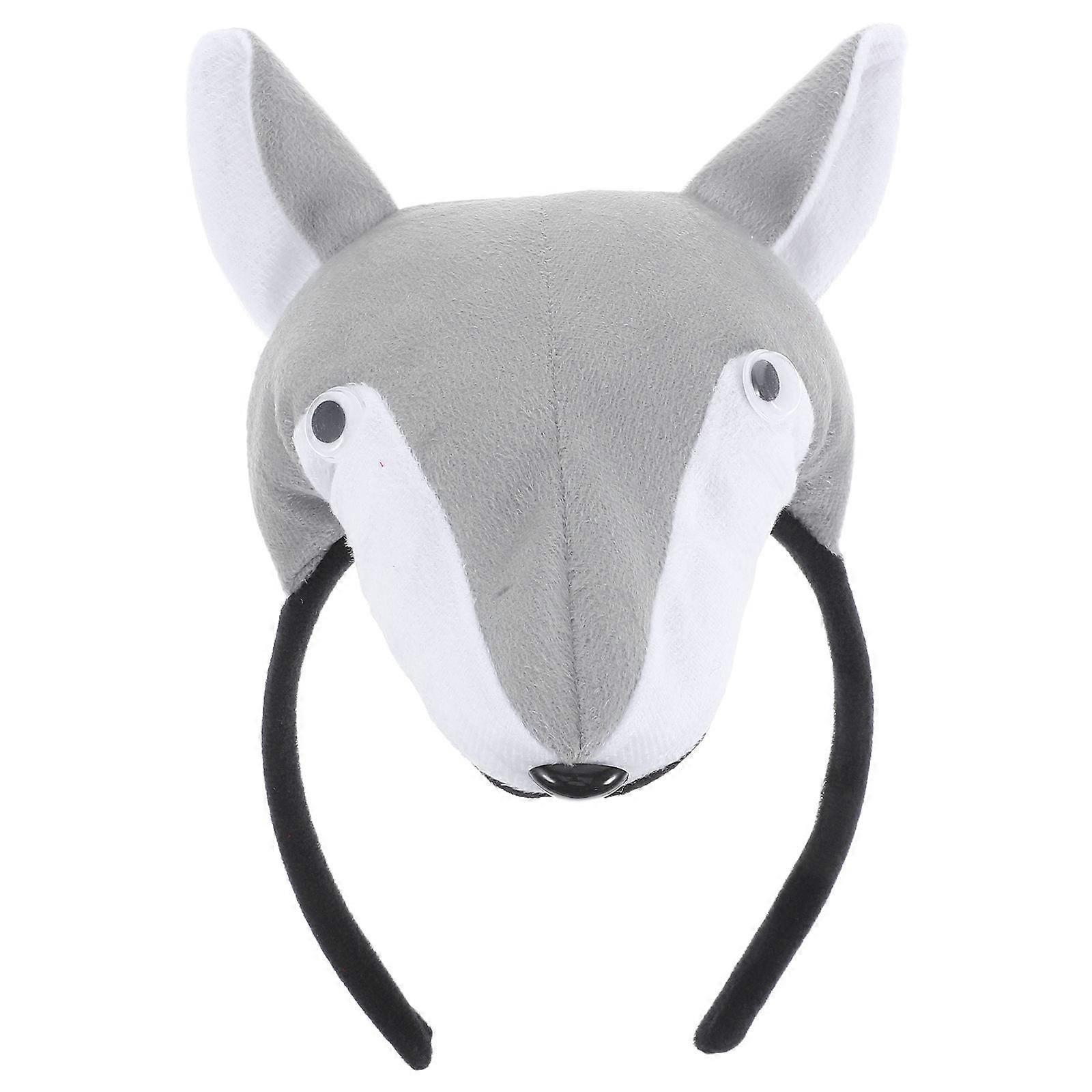 Realistic Wolf Ears Headband for Party in Assorted Color Cloth Lightweight Comfortable and 3D Design Fits Most