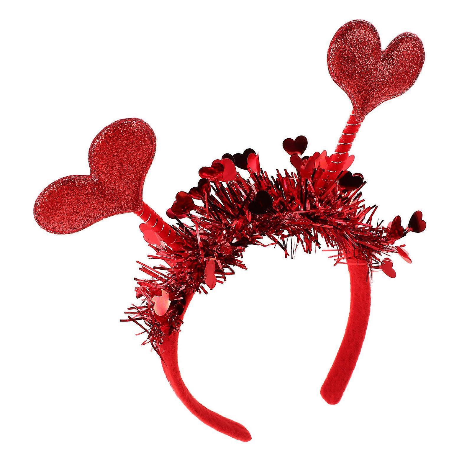 It seems like you're referring to a product description for a **Valentine's Day heart headband**—likely used as a **romantic party accessory** for