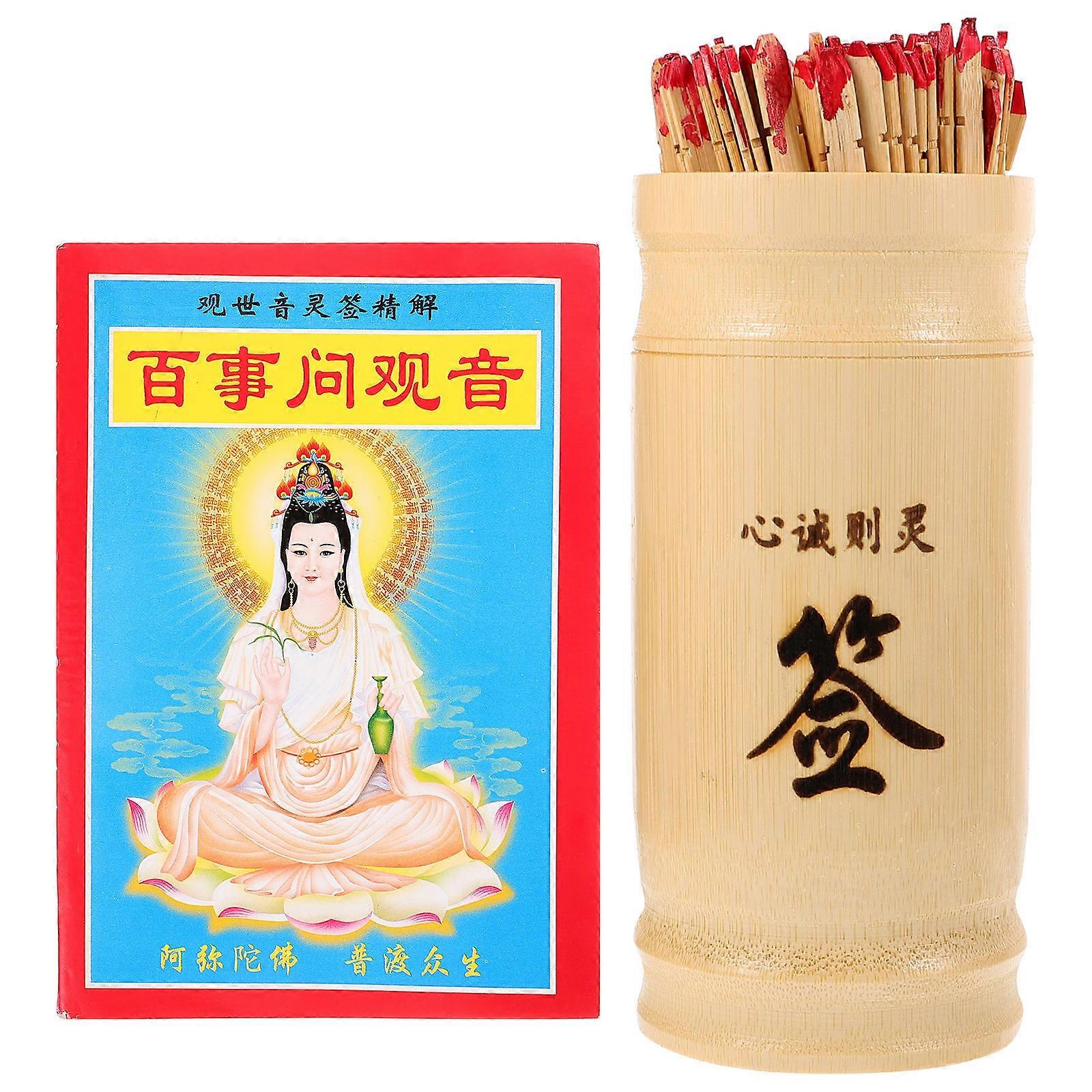 Chinese Fortune Sticks 1 Set Ideal For Family Gathering And Temple Activities Smooth Surface Design With Fun