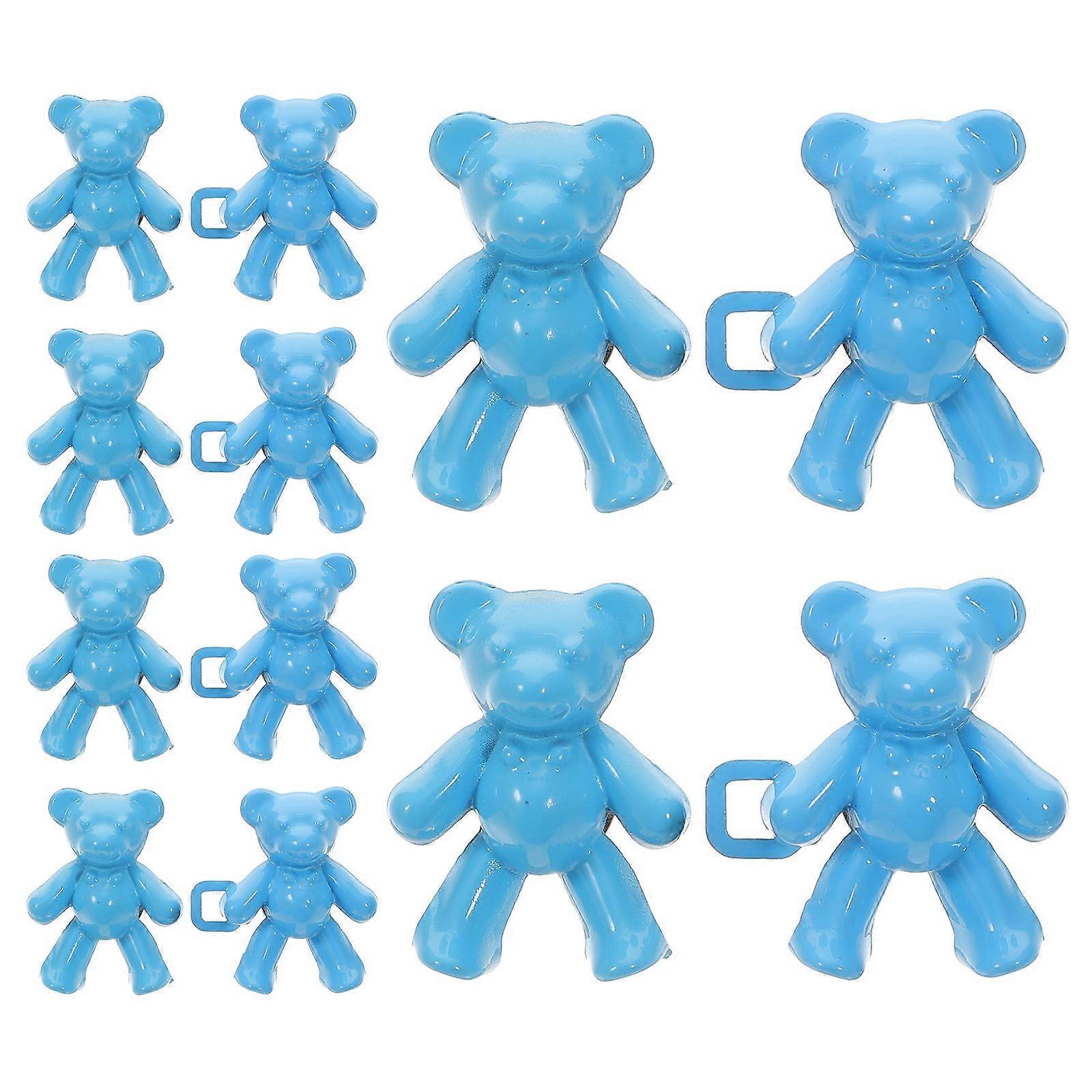 6 Pairs Adjustable Waist Tightener Buttons for Jeans with Coffee Alloy Decoration Fits Various