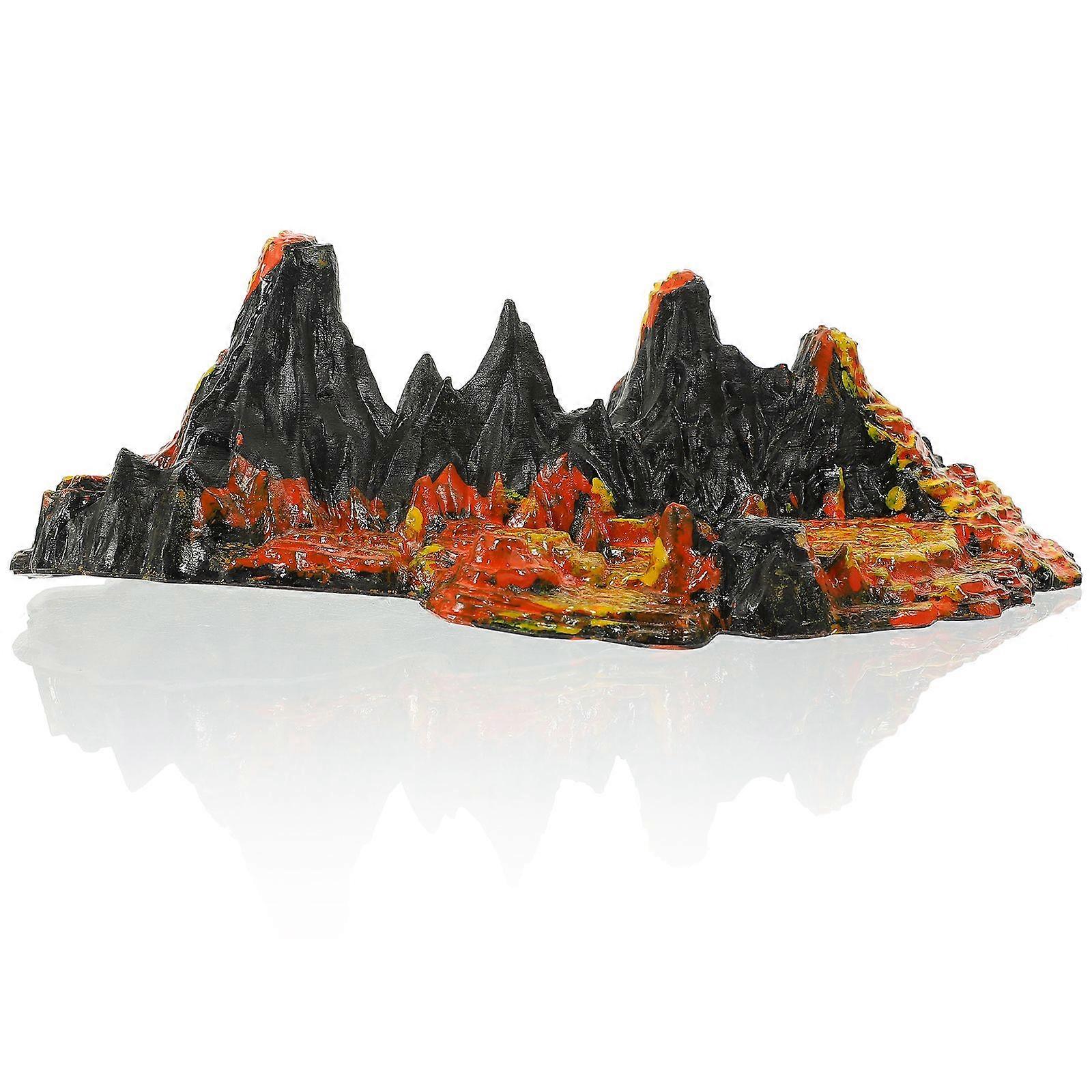2pcs Simulation Volcano Models Volcano Ornaments Sandbox Toys Artificial Landscape Decorations