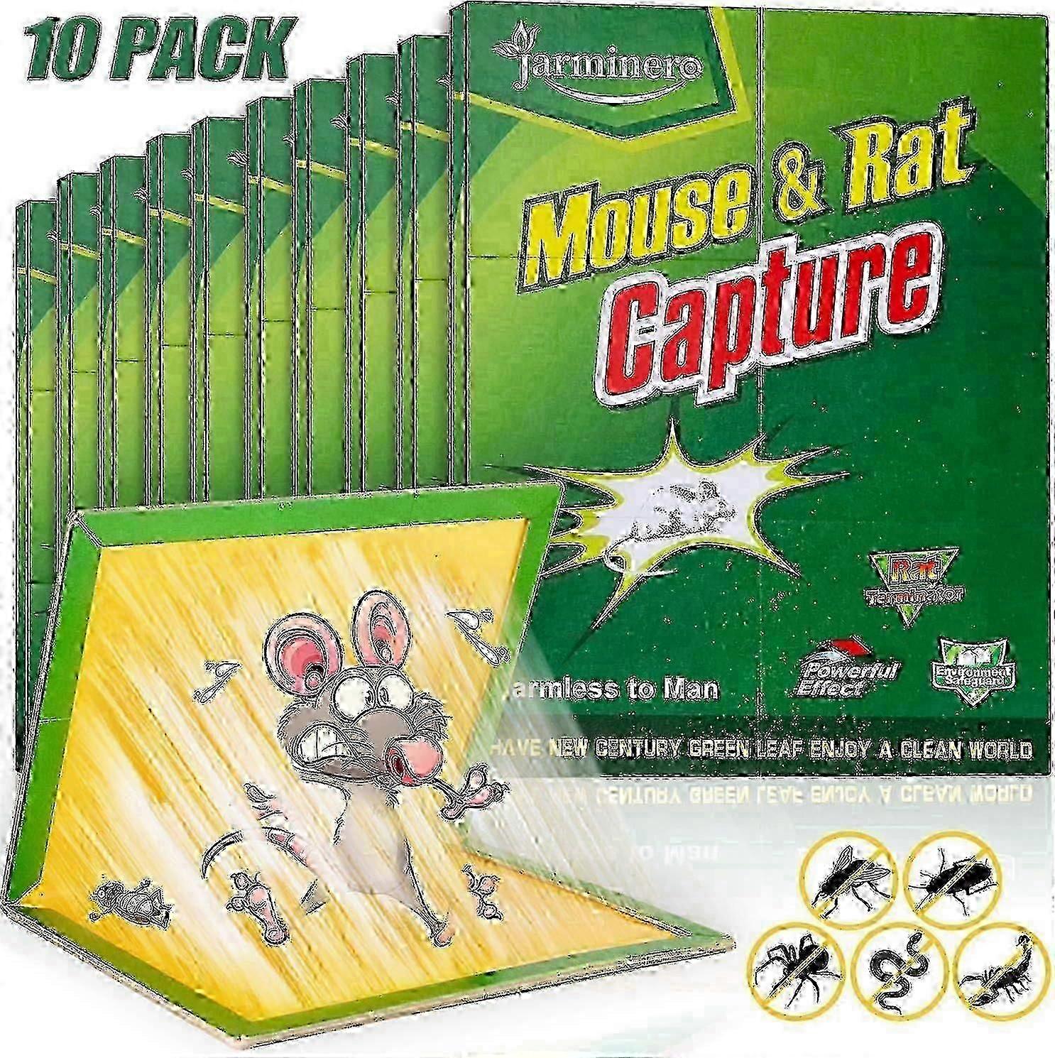 10 pack humanized mouse glue plates, green and environmentally friendly trapsC5