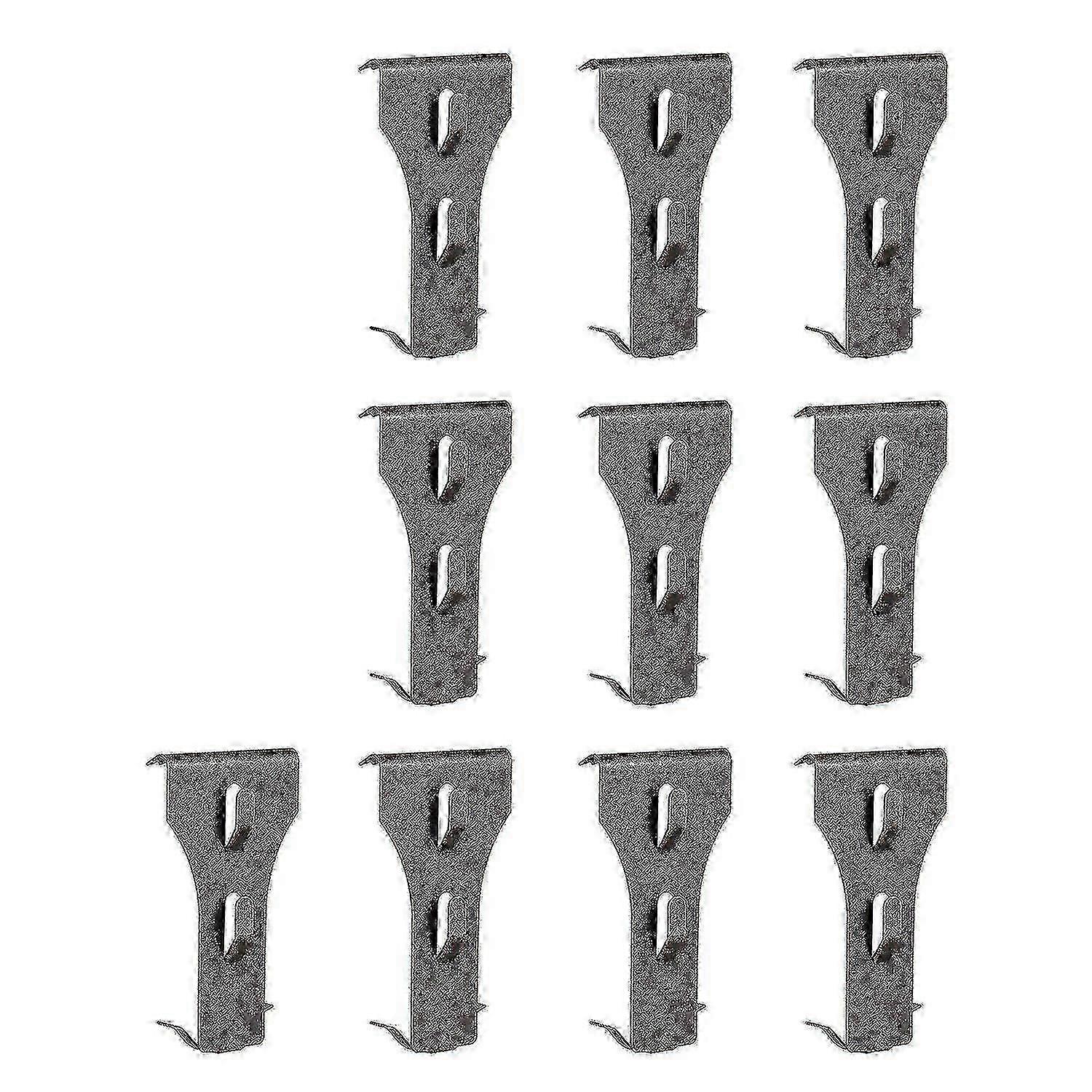 Outdoor Brick Clips 10 Pack - Non-Drill Hanging Solution for 60-70mm Bricks