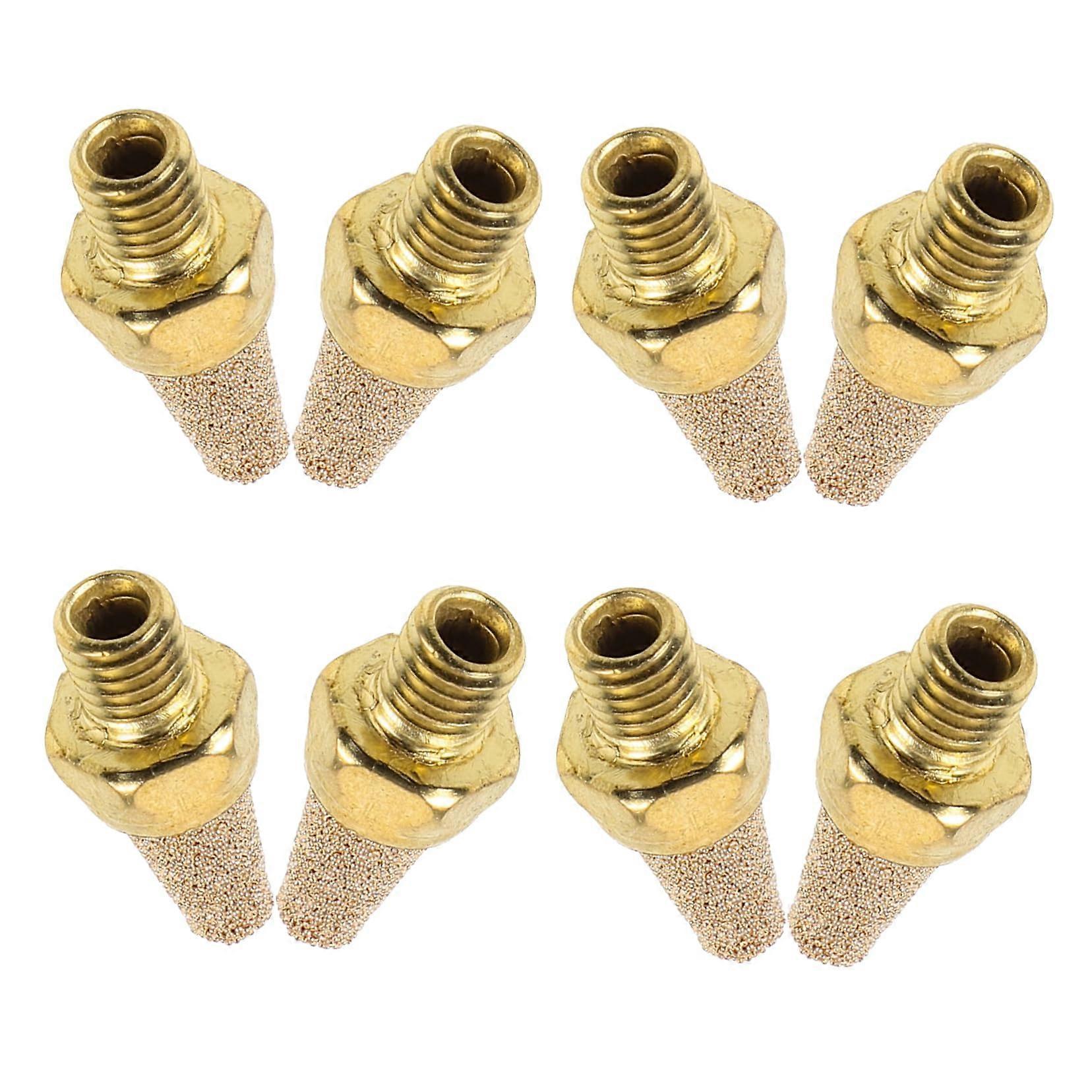 8pcs Air Compressor Muffler Fitting Pneumatic Noise Reducer with Flow Speed Control for Versatile Applications and Easy Installation