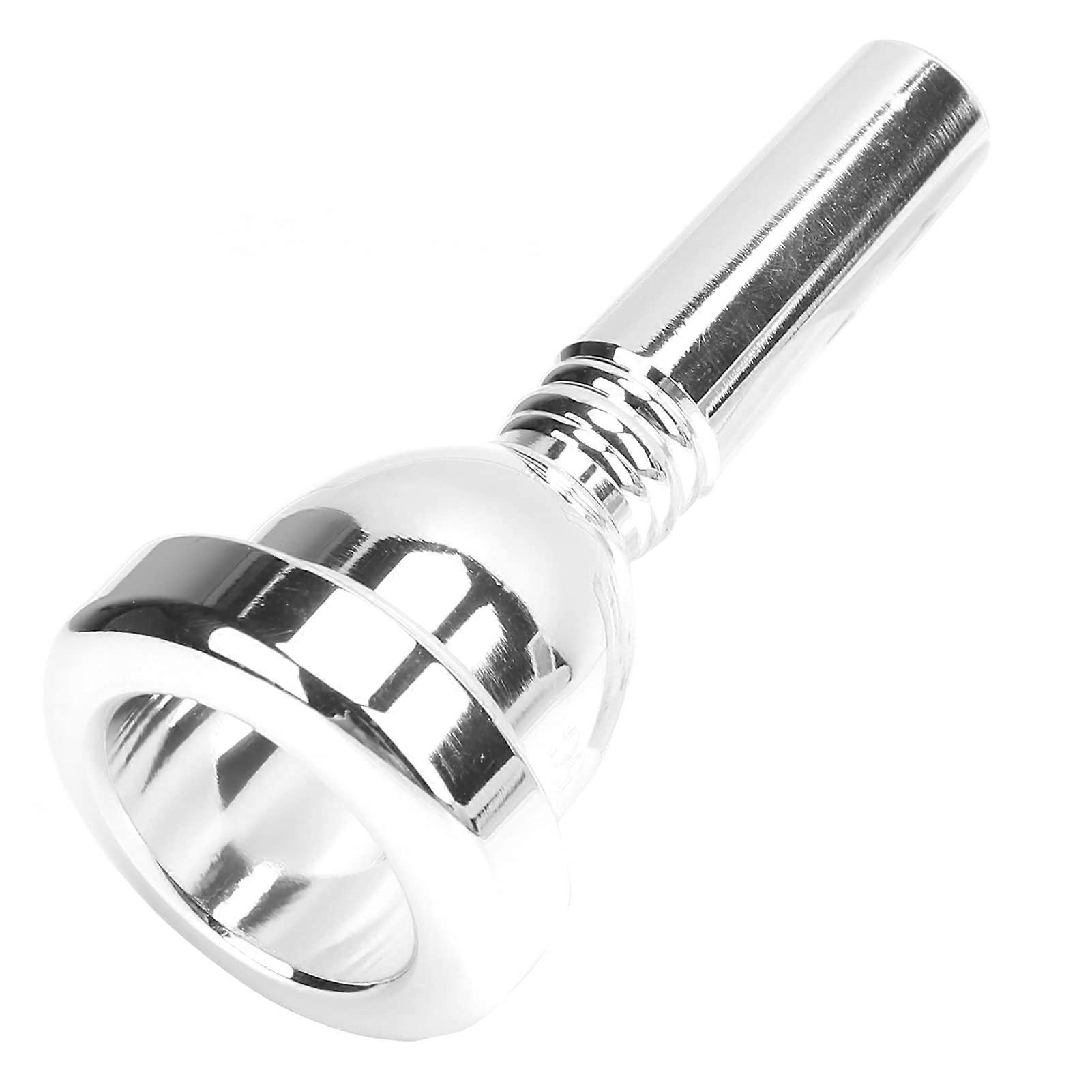 Posaune mouthpiece, Tuba mouthpiece replacement, Large Classic Music Stem for Tenor Trombones for Trombonists (SILVER)