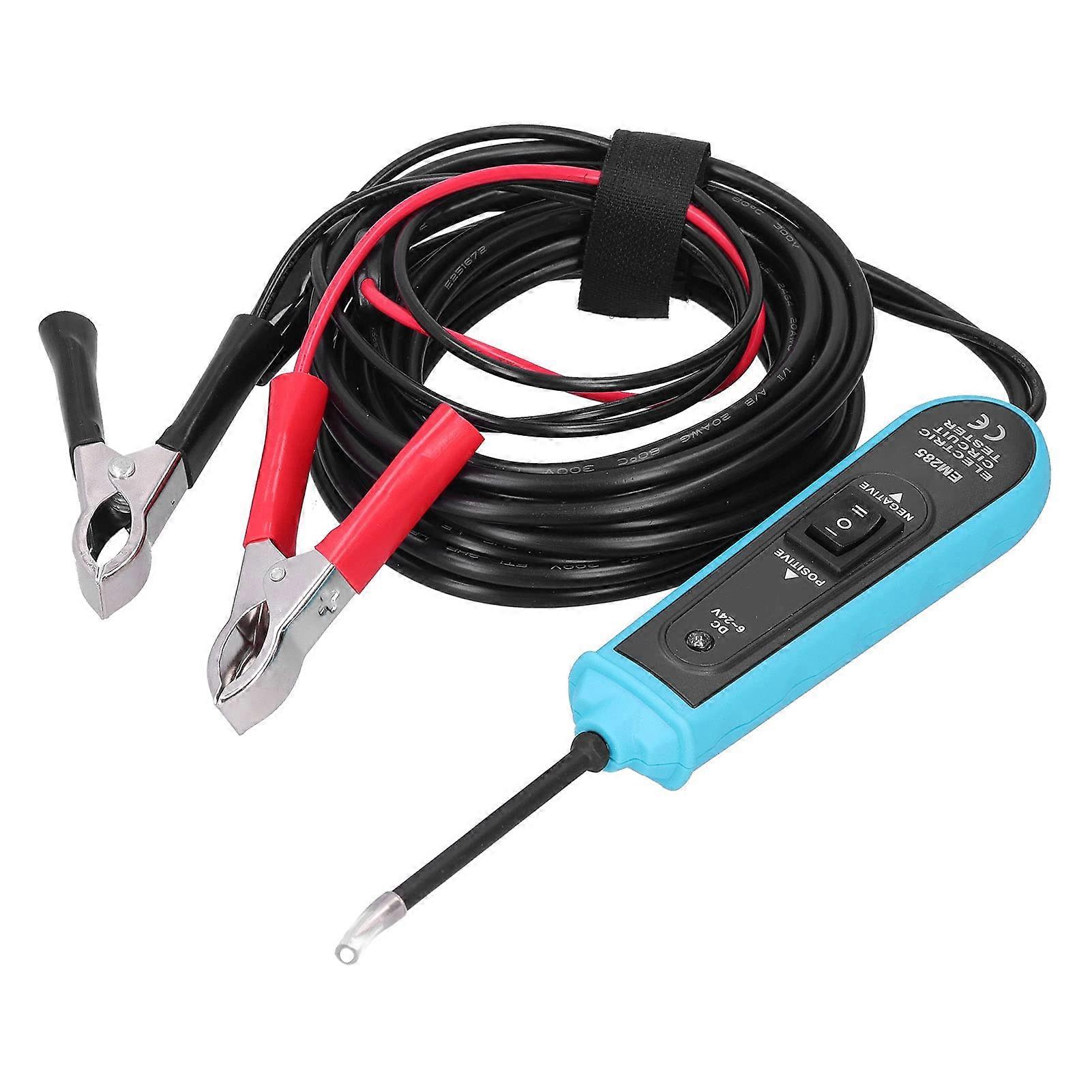 EM285 Car Electric Circuit Tester 6-24V DC Overload Protected Detachable Probe Automotive Diagnostic Tool