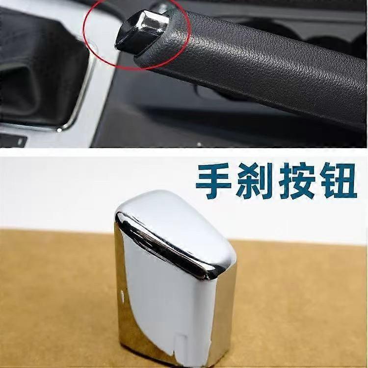 Handbrake bright button, comfortable feel and good adaptation, suitable for Skoda Octavia, Rapid, etc., handbrake button for driving