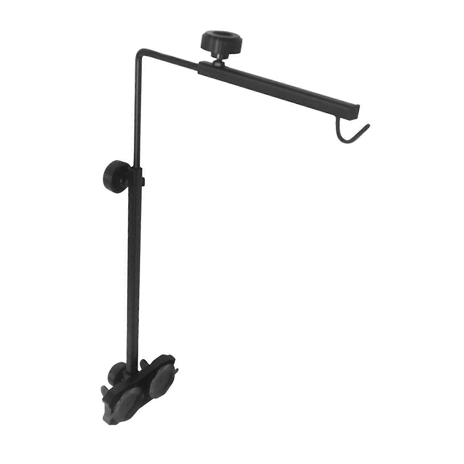 Adsorption Type Light Stand For Turtle Tanks And Geckos, Suction Cup Reptile Lamp Stand, Adjustable Length, Metal/Plastic