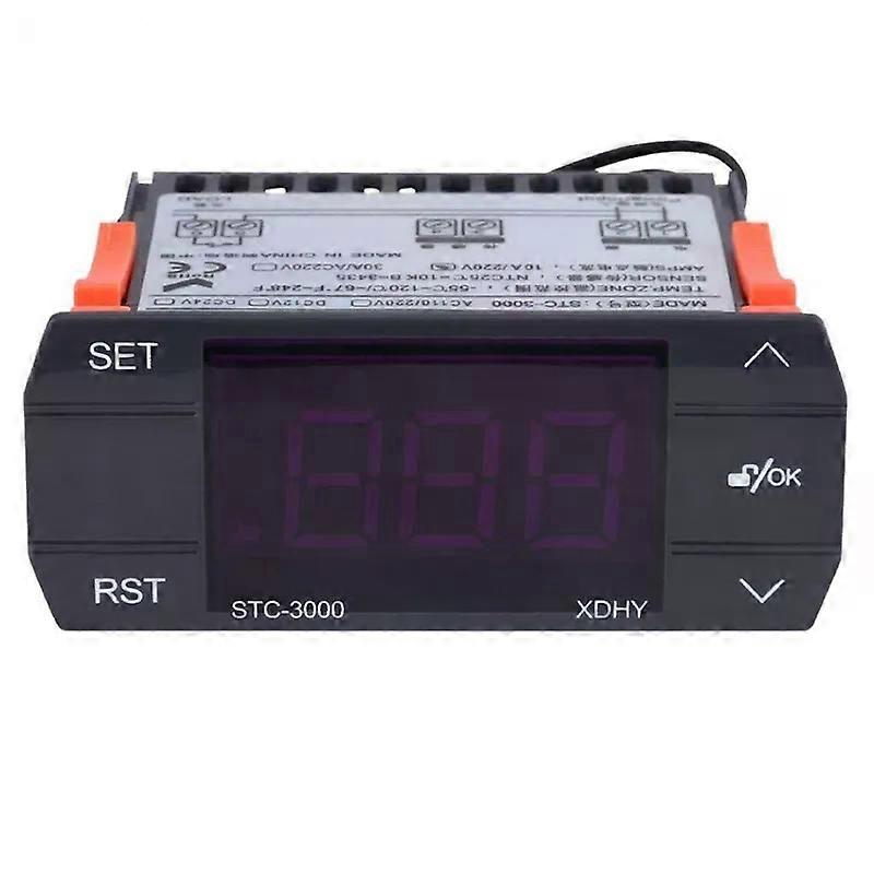 STC-3000 110V-220V 30A Press Digital Temperature Controller Thermostat With Sensor Controlling Tool