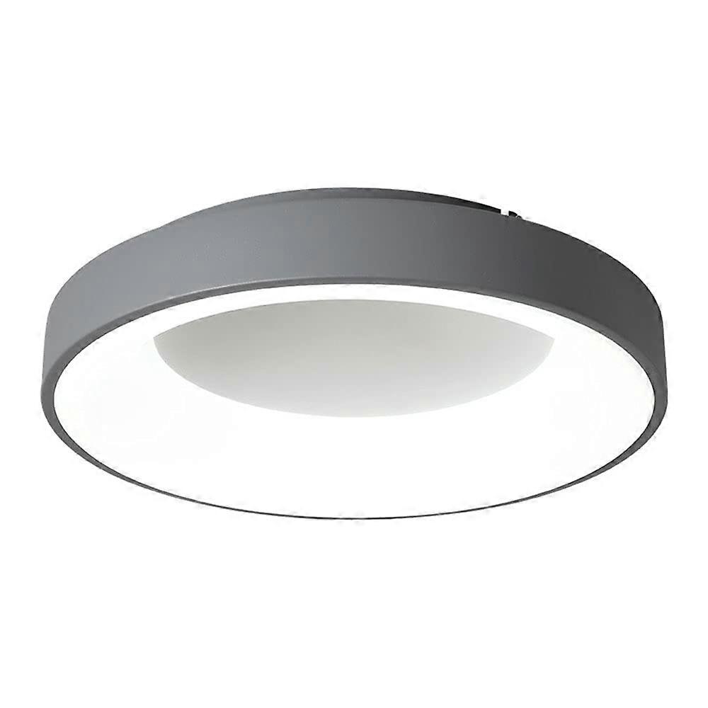 Nordic LED Ceiling Light Modern Minimalist, Dimmable Ultra Thin 3color Grey 15in