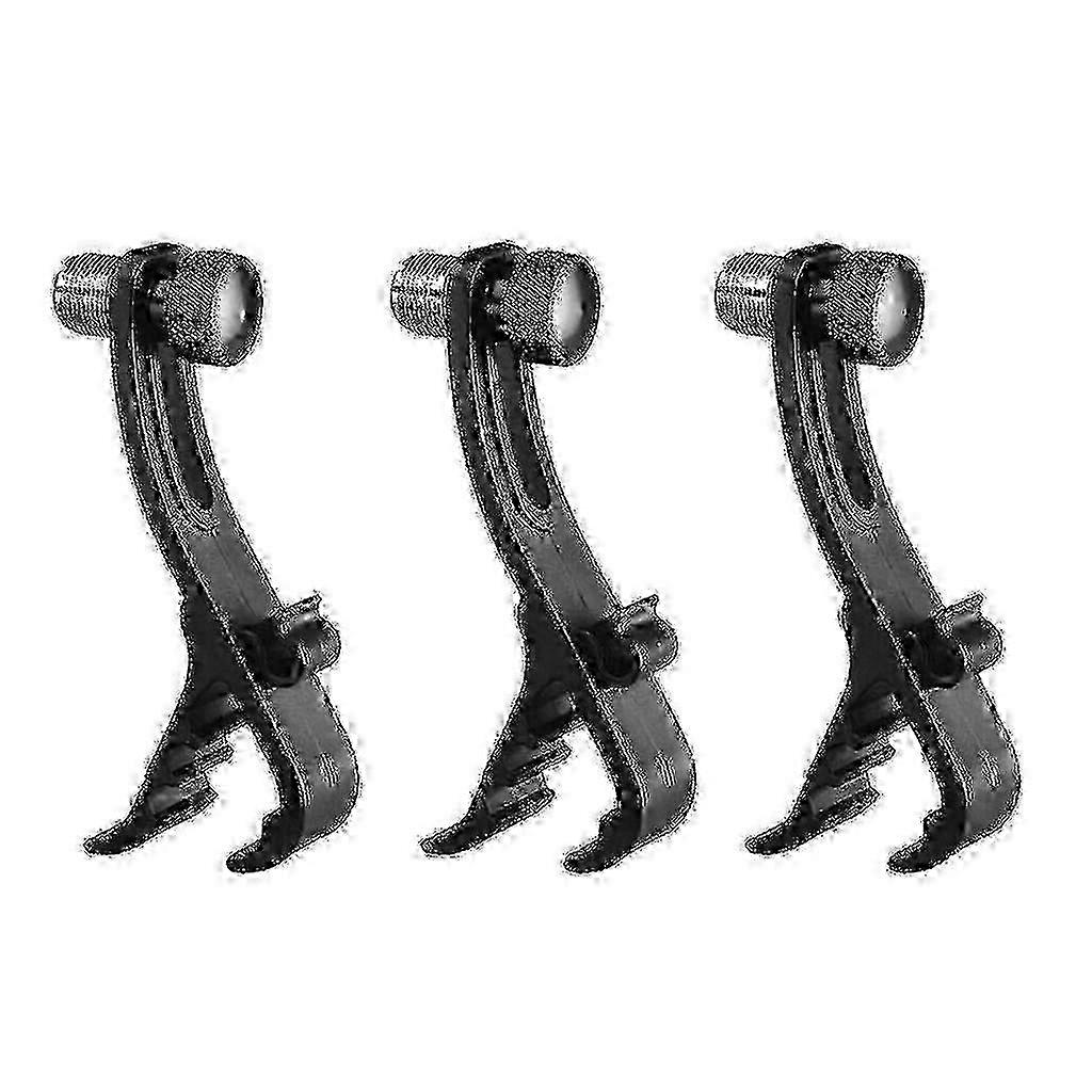 3-Pack Shockproof Drum Mic Clip Holder for Tom and Snare Mounts
