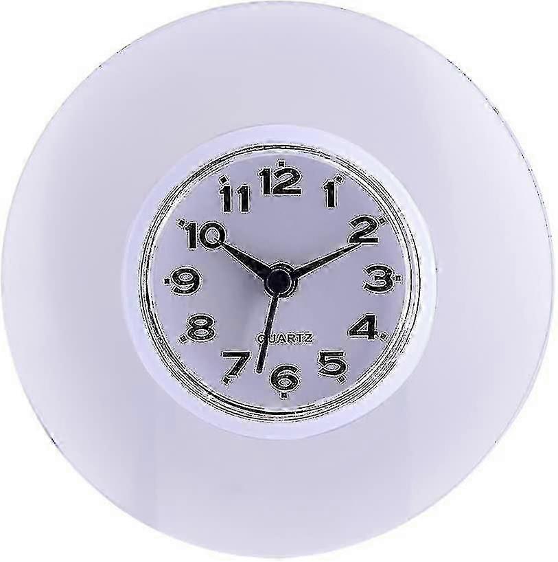 Bathroom Clock With Suction Cups - Wall Mounted Shower Clock Hang, &eacute;waterproof(white)