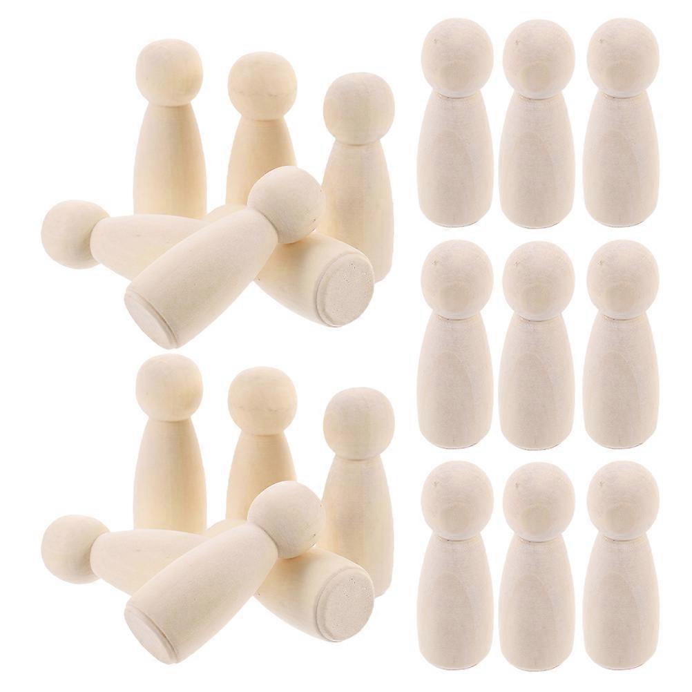 It sounds like you're referring to a product listing or description for **unfinished wooden peg dolls**. Here's a polished and informative version of