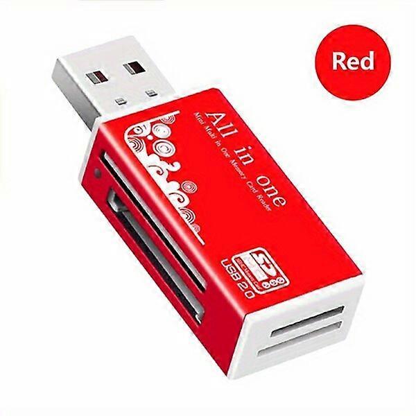 Four-in-one card reader, USB 2.0, compact and portable with high-speed transmission