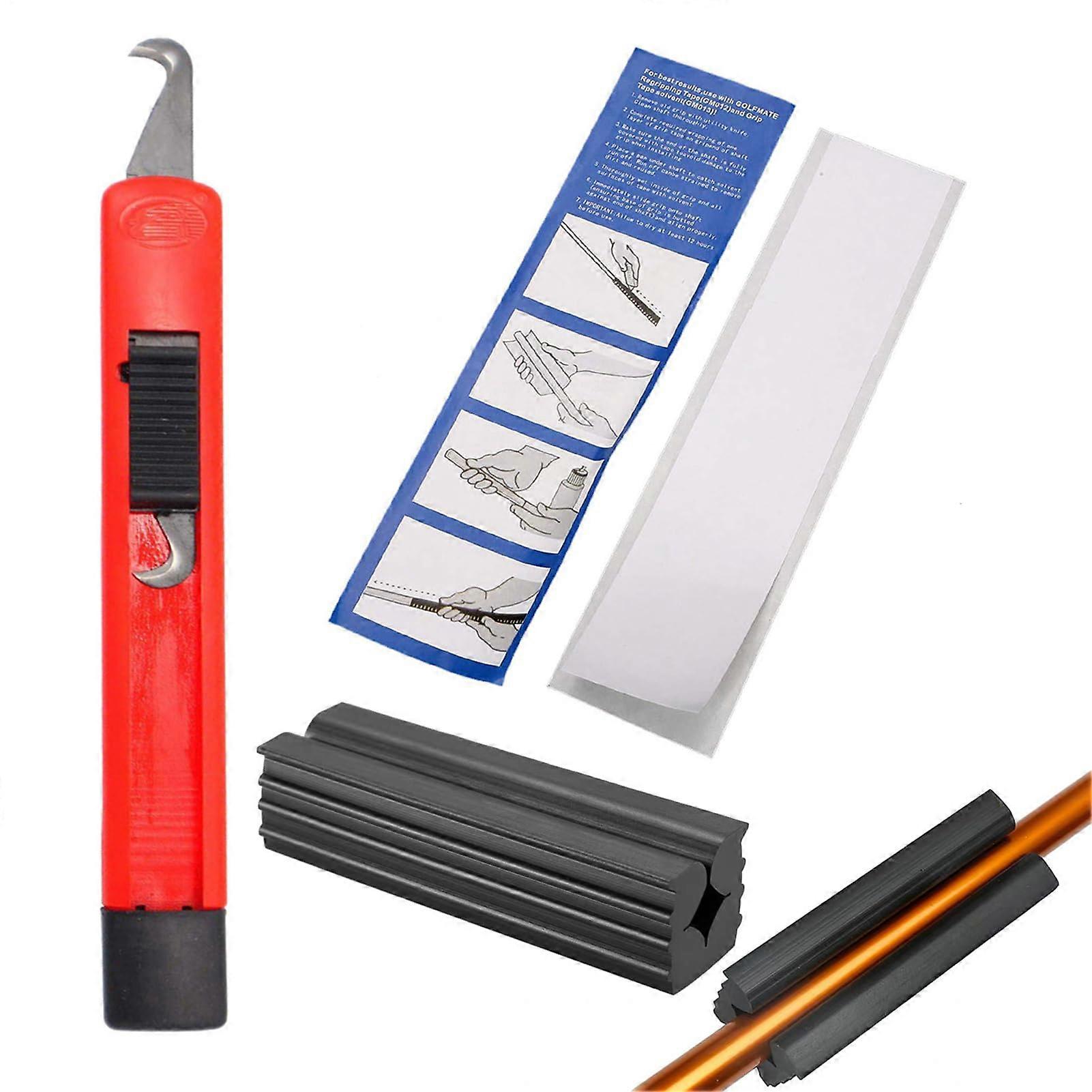 Golf Grip Replacement Kit With Grip Installation Tool Tape Solvent Hook Non-Slip Grips For Golf Clubs