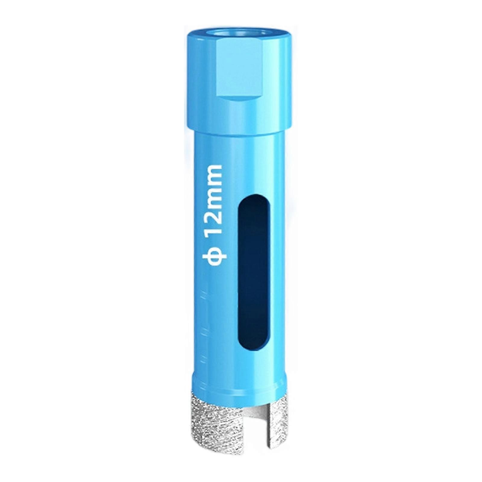 Thickened Diamantine Tip Angle Grinder Hole Cutter with Elliptic Chip Slot M10 Thread Fit for Stone Tile Smooth Drilling Multicolor
