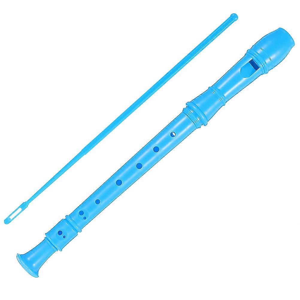 Blue ABS Kids Clarinet for Beginner Holes and Cleaning Rod 8hole