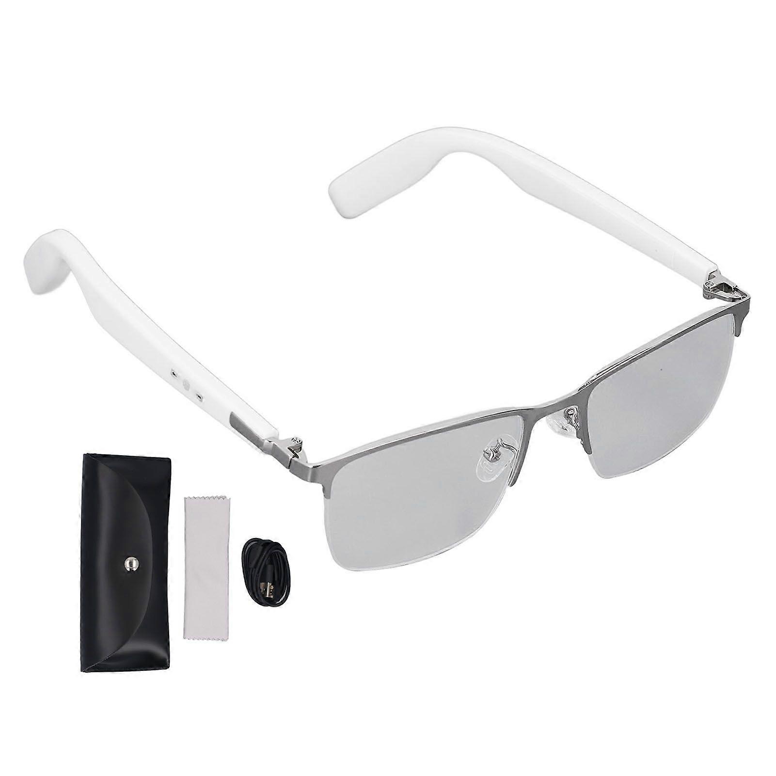 Bluetooth Sound Glasses Builit in Speaker and Microphone Blue Light Blocking Touch Voice Control IP67 Water Resistant for Men Women