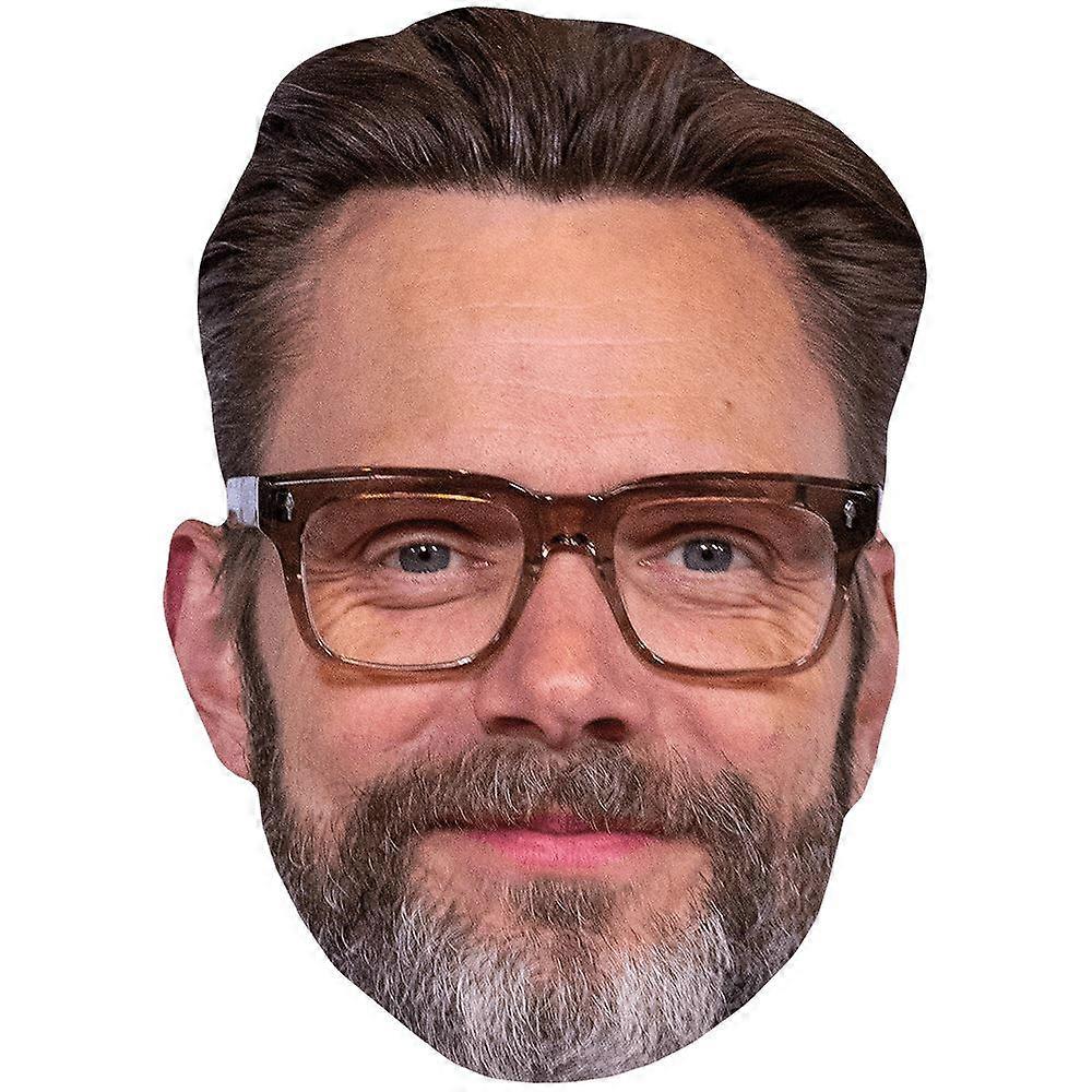 Joel McHale (Glasses) Celebrity Mask, Flat Card Face