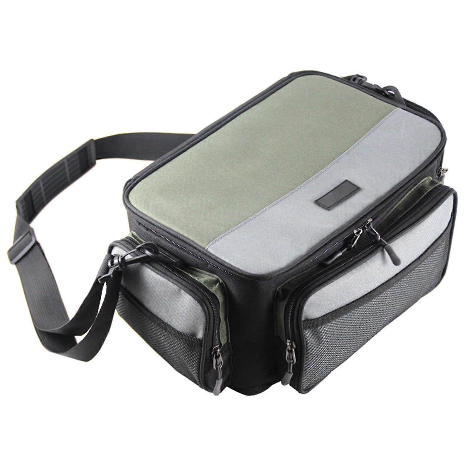 Fishing Tackle Bag Large Capacity Multipockets Storage Gear With Carrying Pouches Tackle Organizer