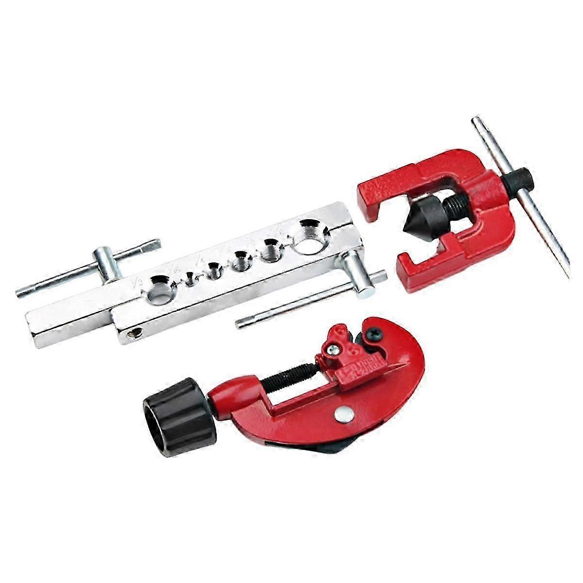 Tube Cutter Flaring Tool Kit Tube Expander Cutter Reamer Device for Copper Tube Flaring Tools