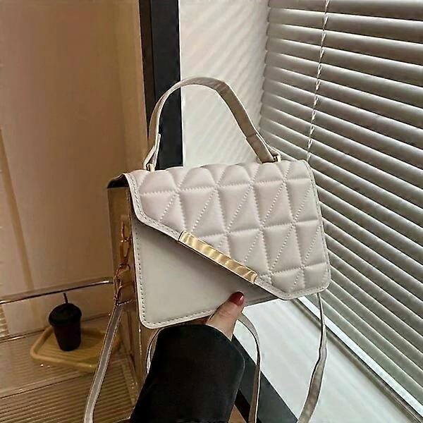 Square shoulder bag, textured diamond wallet, practical and stylish