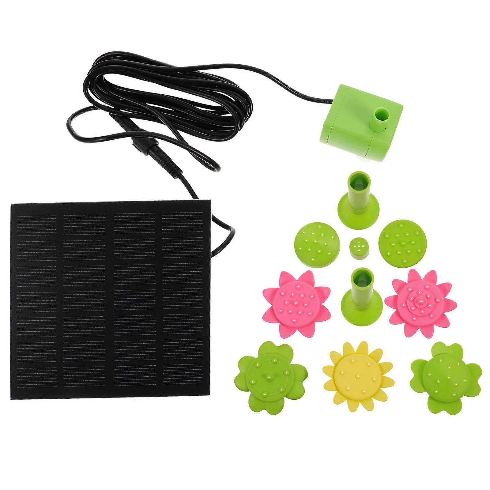 Solar Fountain Pump for Garden Decoration Assorted Color Durable Plastic Automatic Operation
