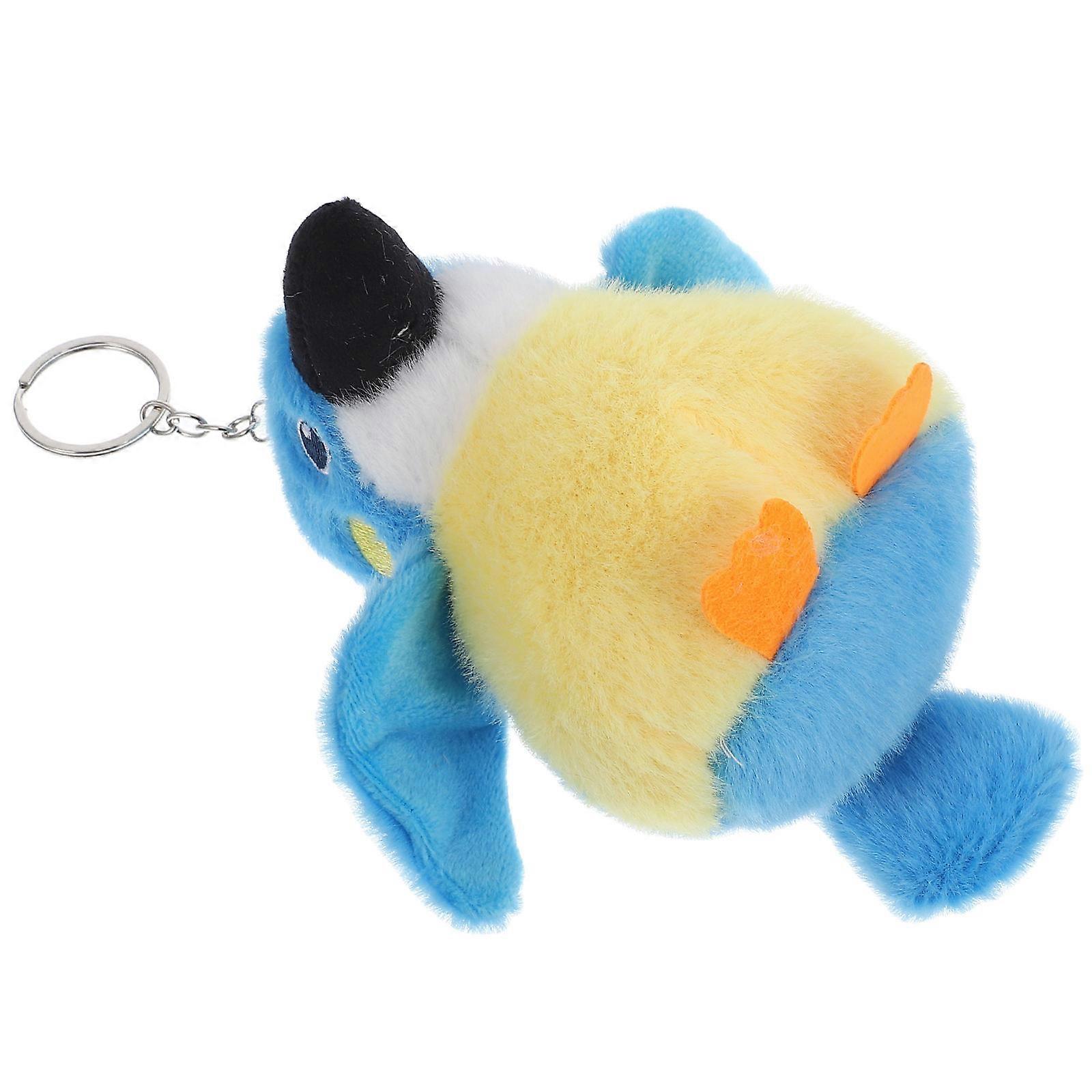 Parrot Plush Keychain for Kids Cute Sky-Blue Stuffed Animal Bag Charm