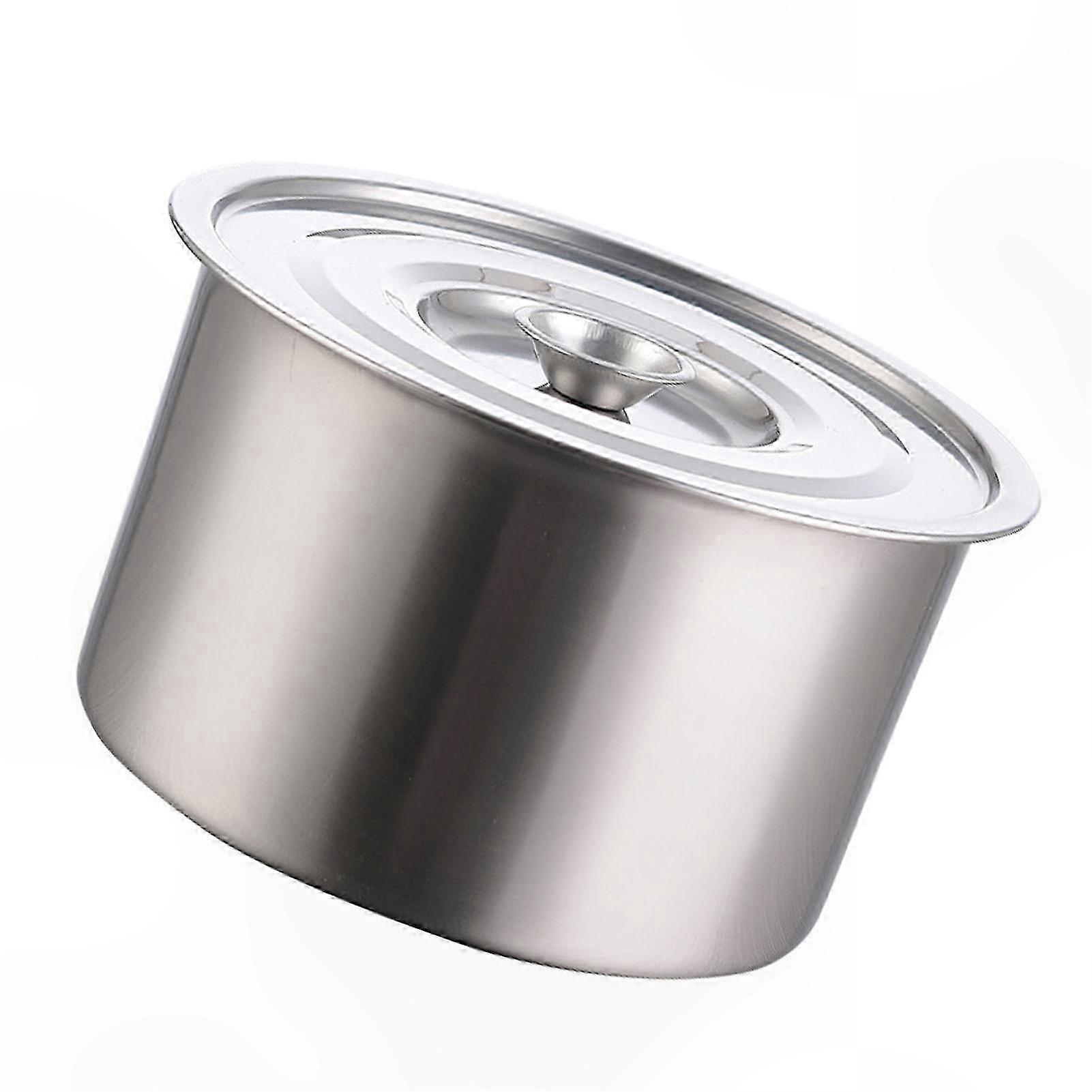 Stainless Steel Stockpot with Lid, Multifunctional Cookware for Soups, Sauces, and Boiling, Easy to Clean, High-Temperature Resistant, 14cm/5.5in Size