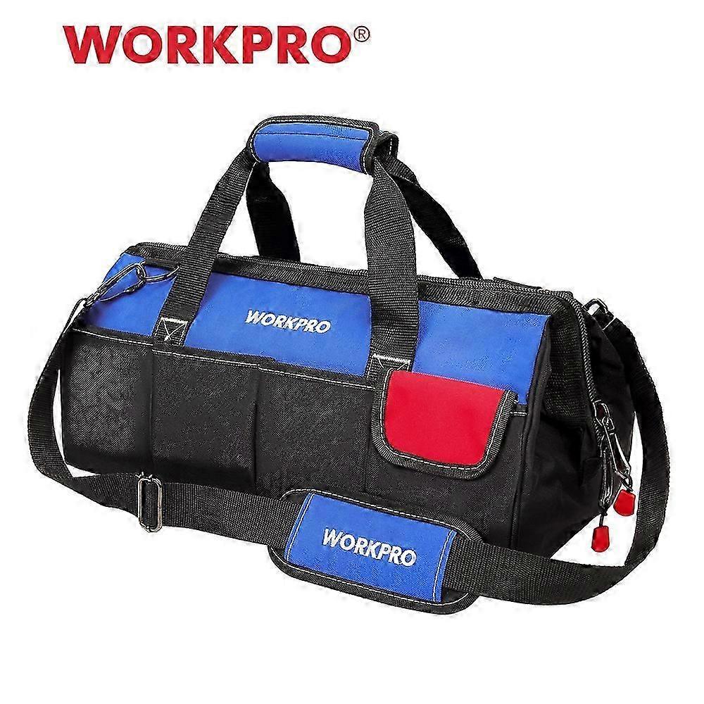 WORKPRO 13"14"16"18" Tool Bag Multi-Function Waterproof Tool Tool Bags Belt Multi-Pocket Anti-Fall Tool Organizer Shoulder Bag  cs