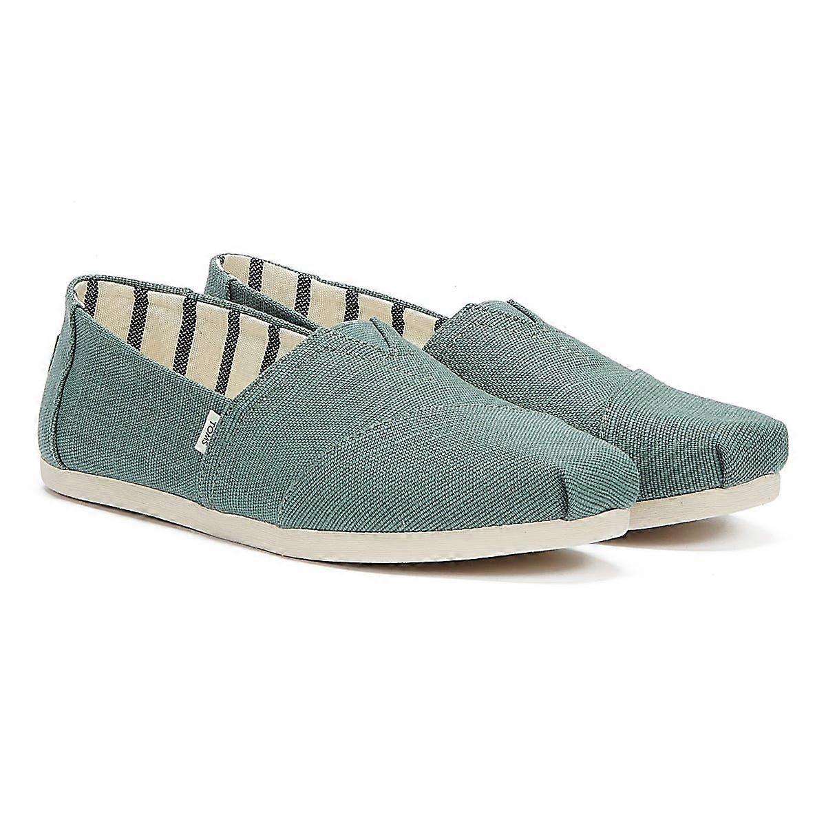 TOMS Alpargata Canvas Womens Blue-Grey Espadrilles