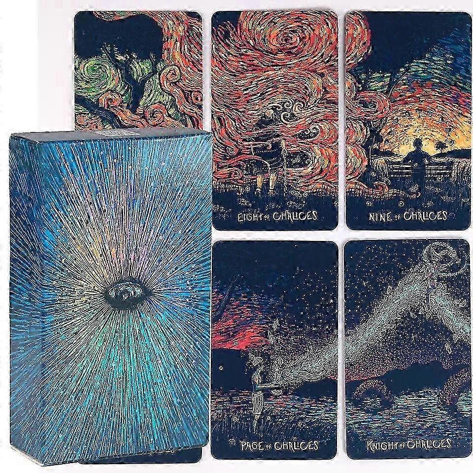 2025 Prisma Visions Tarot Deck - Intuitive Art Cards & Guidebook