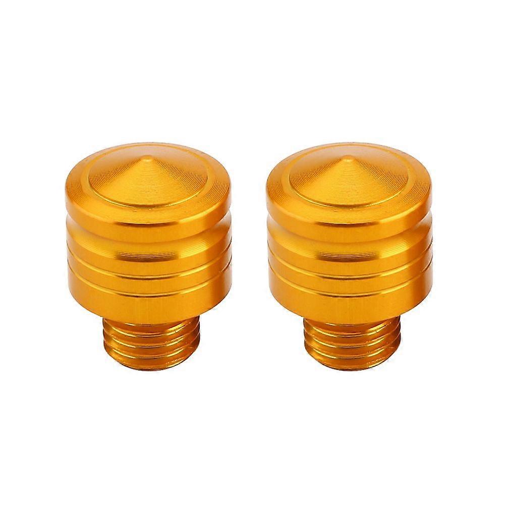 M10*1.25 Universal Motorcycle Rearview Mirror Thread Bolts Adapter Screws for Yamaha (Gold)