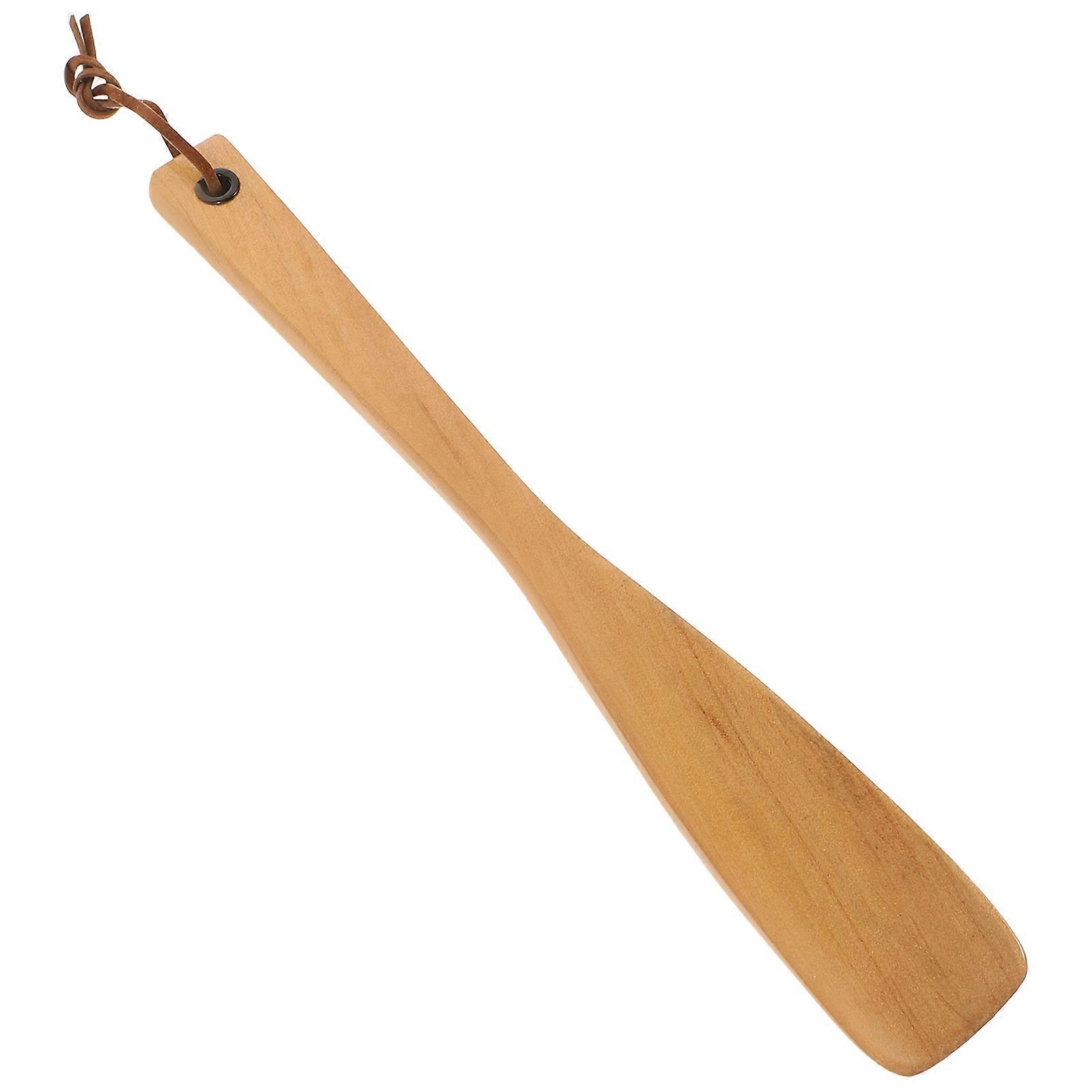 Wooden Shoehorn Durable Shoe Extractor for Comfortable Use 2Pcs