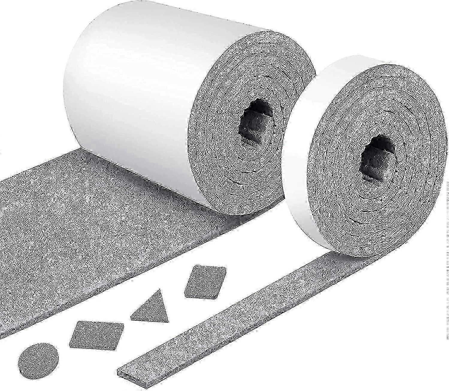 Gray 2 Rolls Of Felt Strips, Self-adhesive Felt Strong Felt Strips