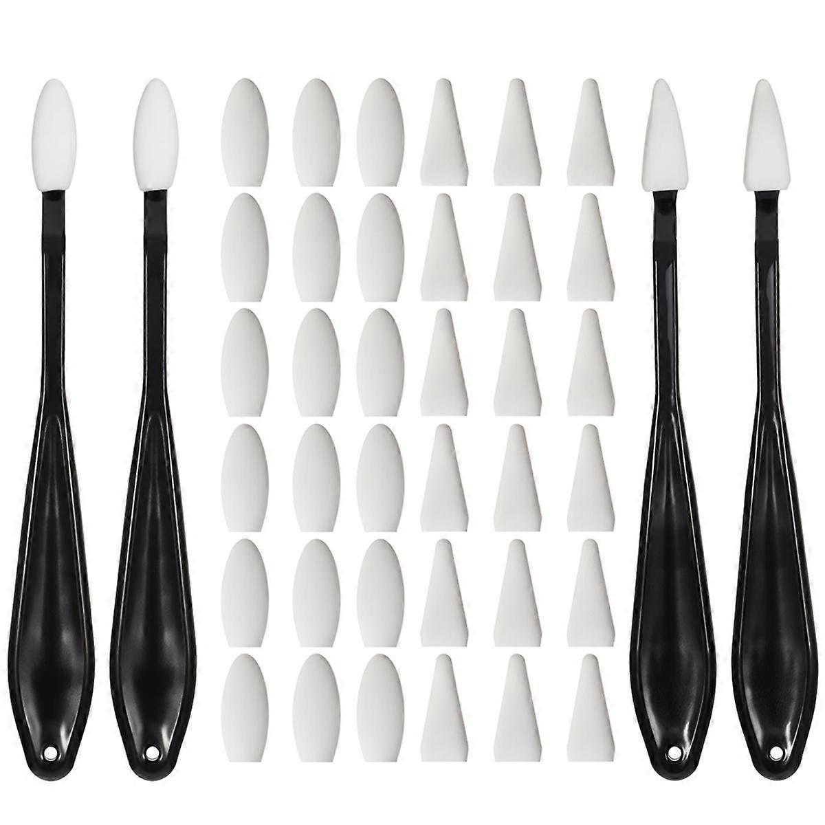 Blending Stumps for Drawing, with 40 Pcs Replacement Sponge Wipes Art Blending Tools for Highlighting, Shadowing