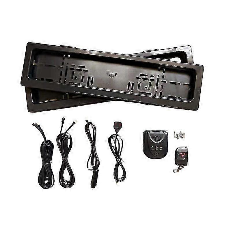 suitable for eu license plate car shutter cover 2pcs